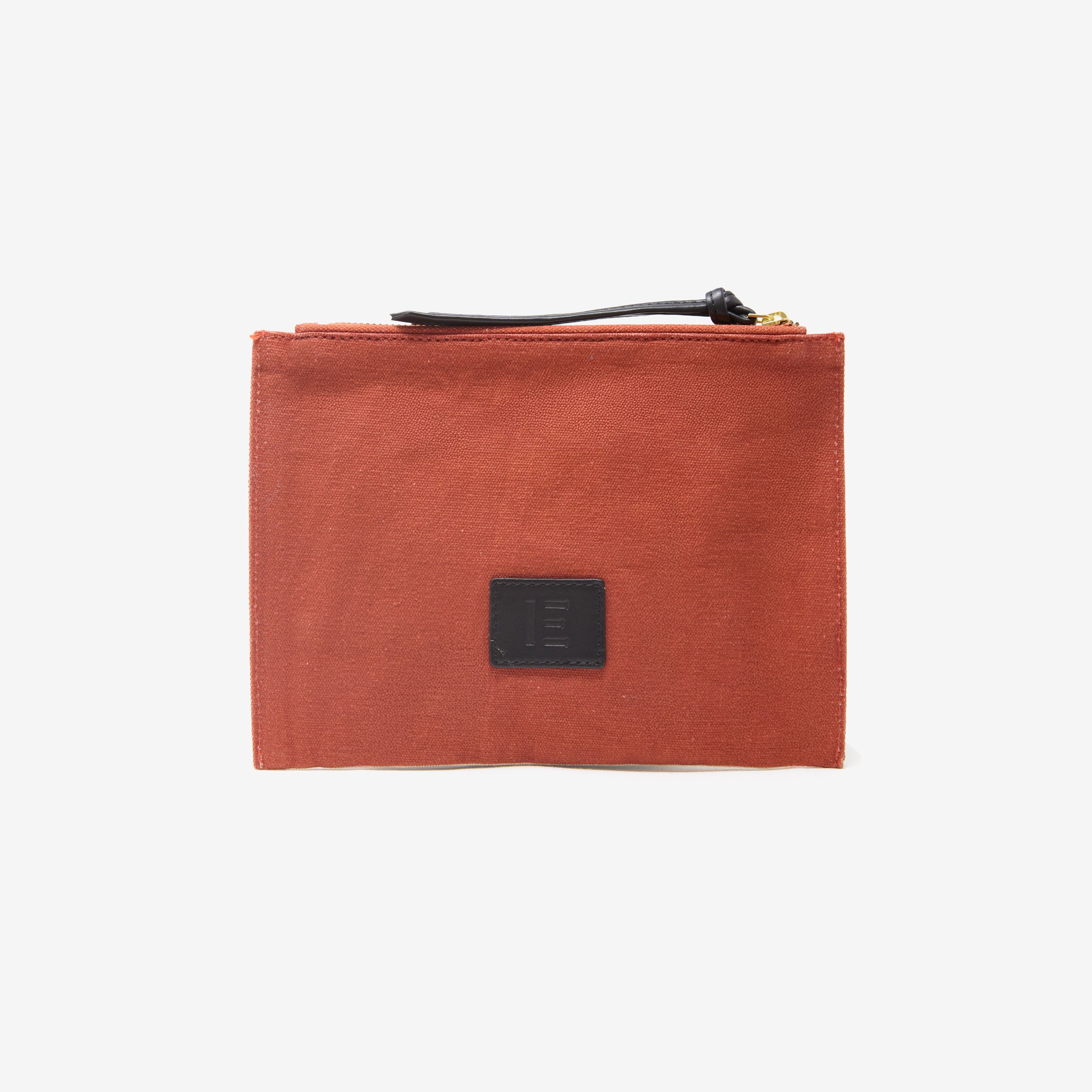 Bolso de Mano Bordado - Feline - Naranja