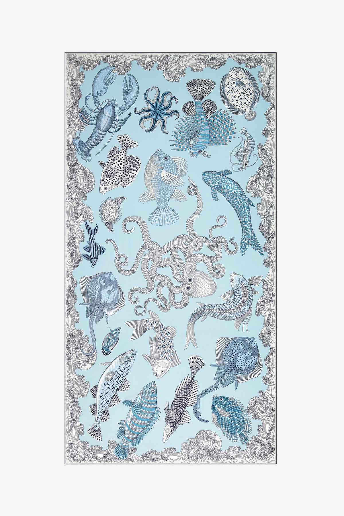 Scarf 100 - Poseidon - Turquoise