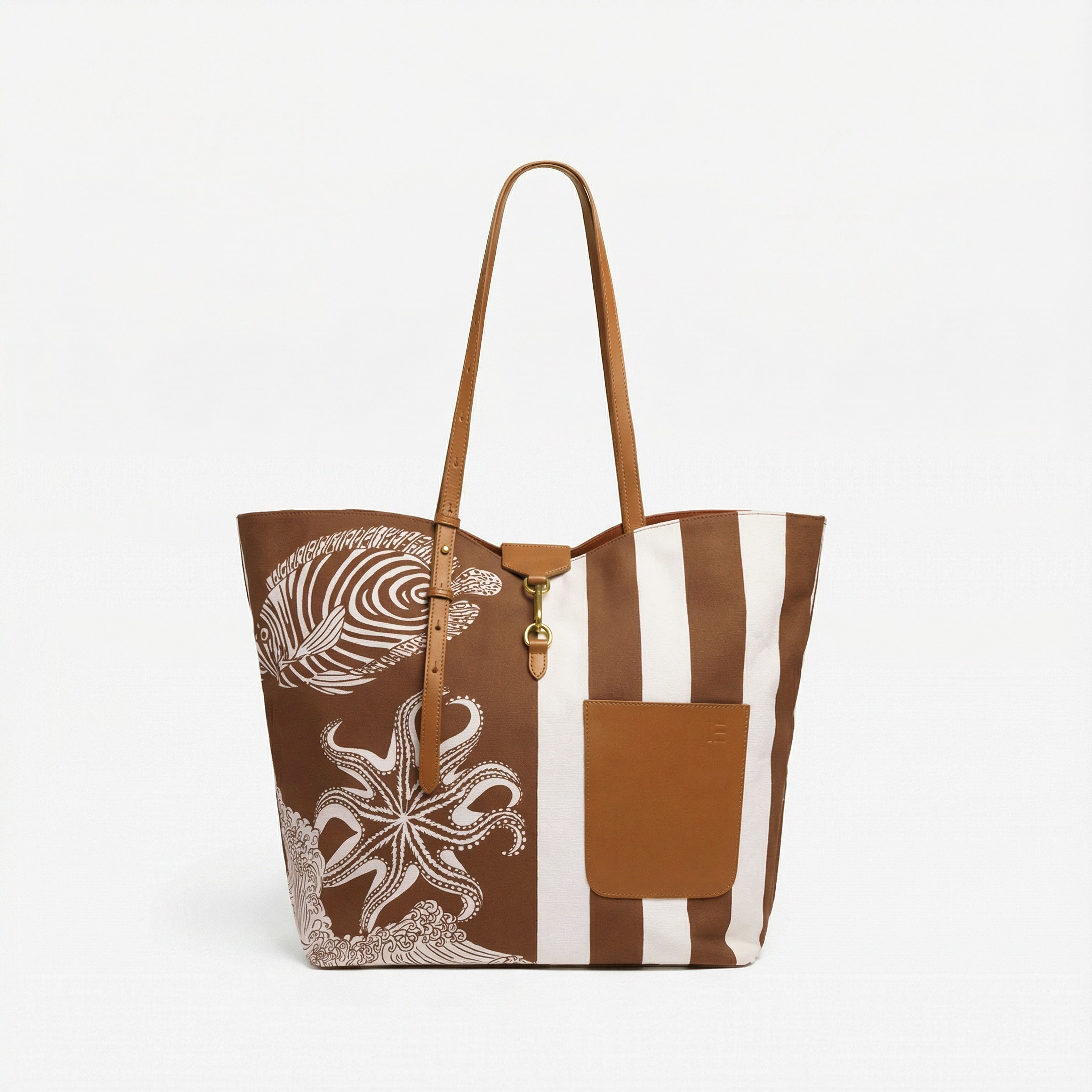 Soft Shopping Bag - Poseidon - Brown