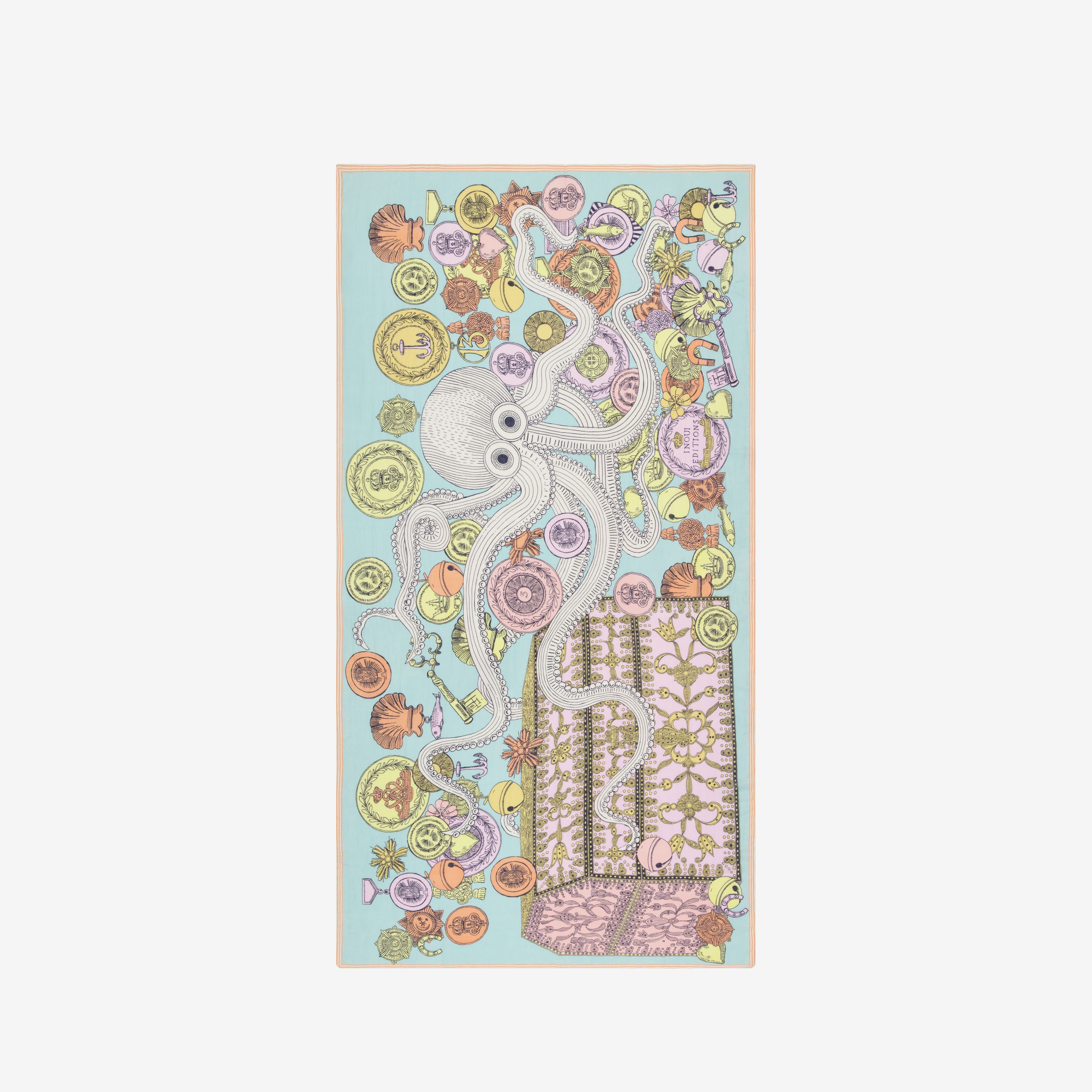 Écharpe 100 - Octopus - Turquoise
