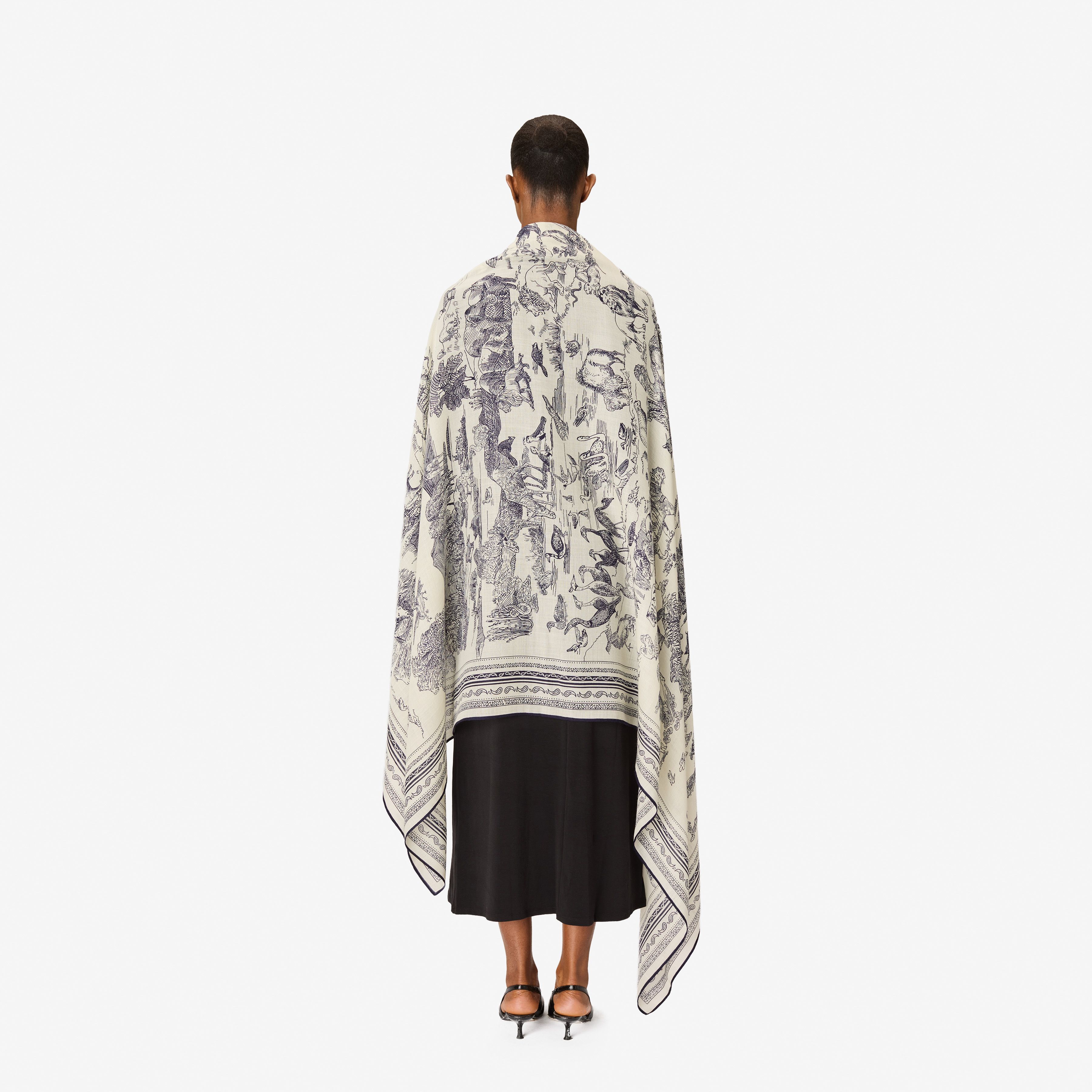 Scarf 130 - Reverie - White