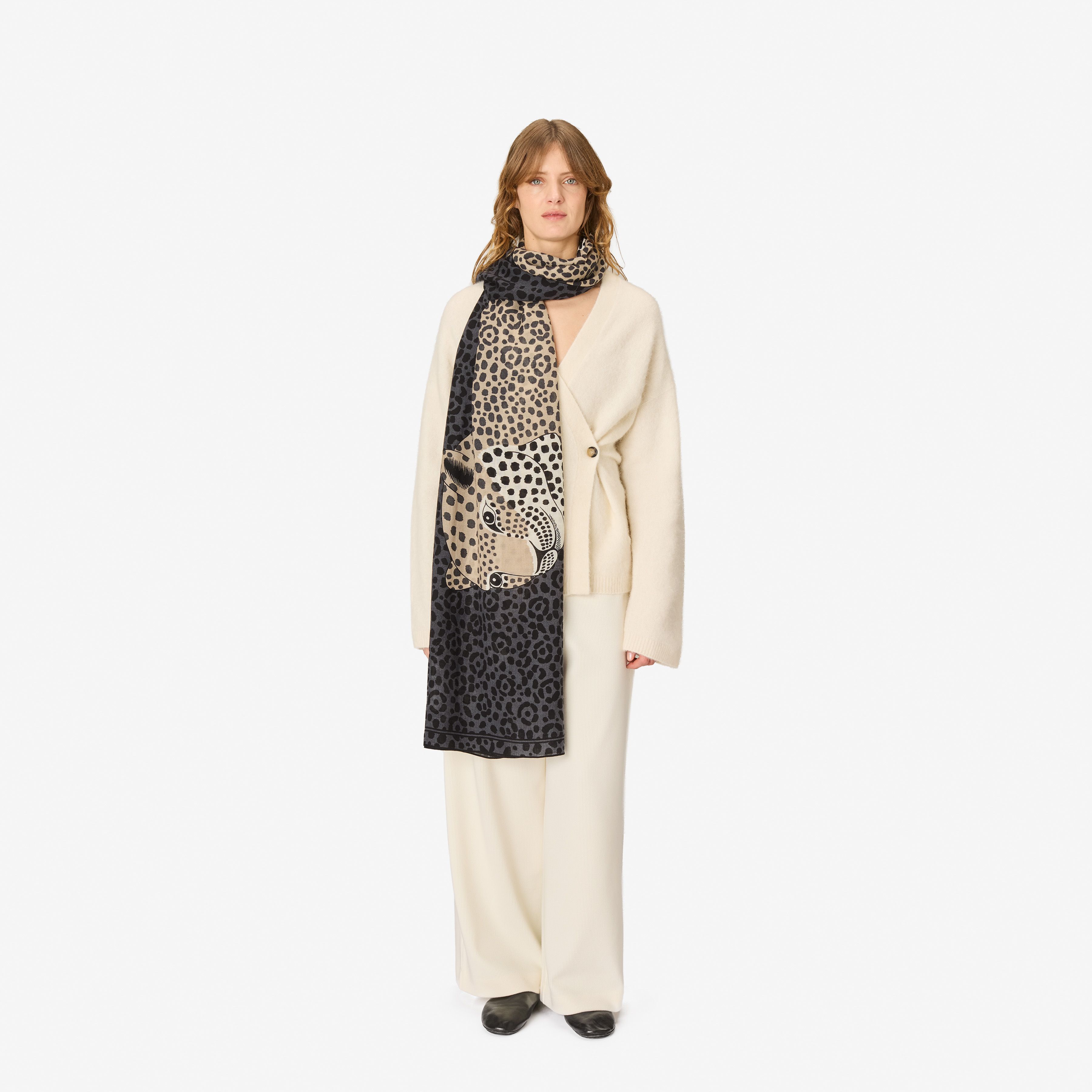 Scarf 100 - Felis - Grey