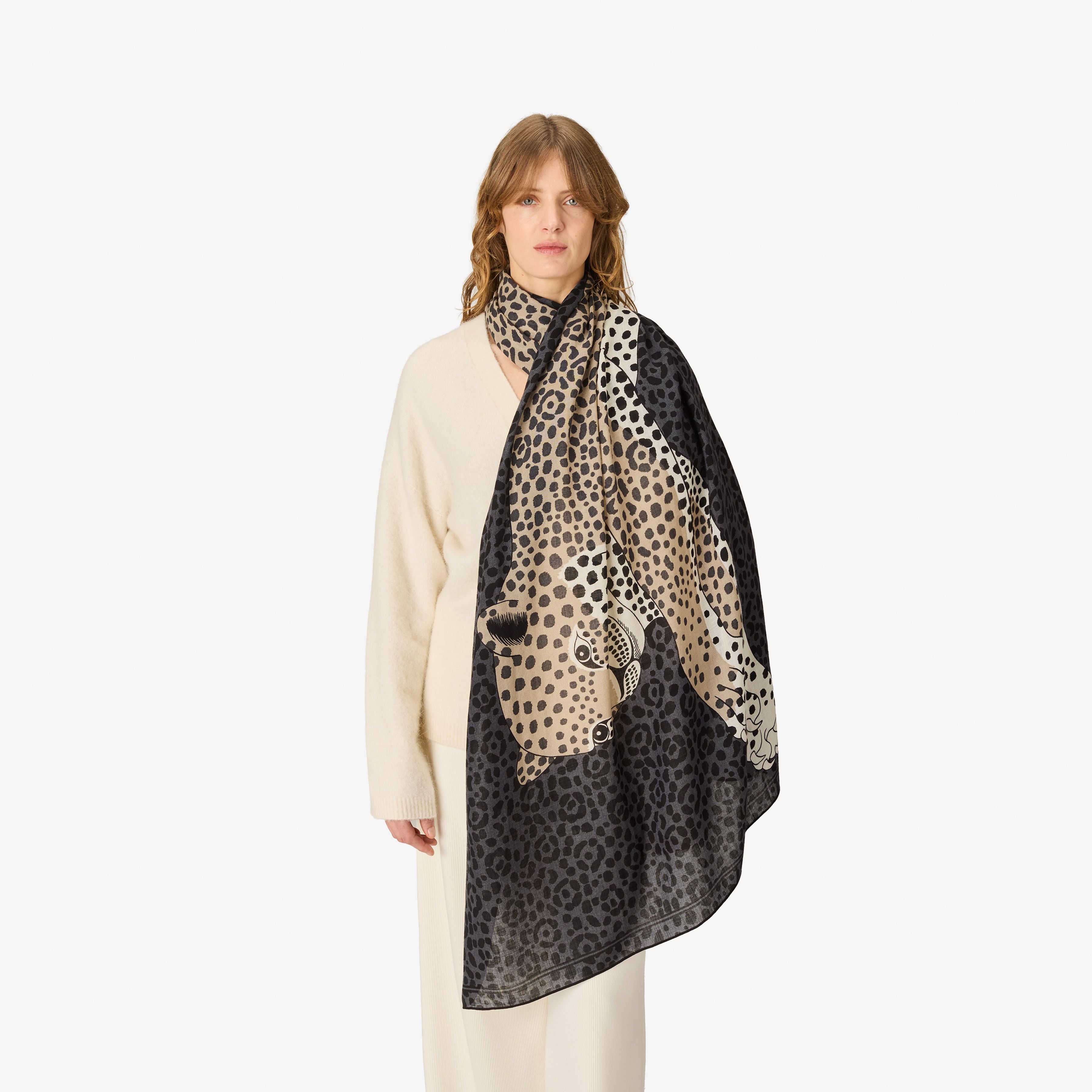 Scarf 100 - Felis - Grey