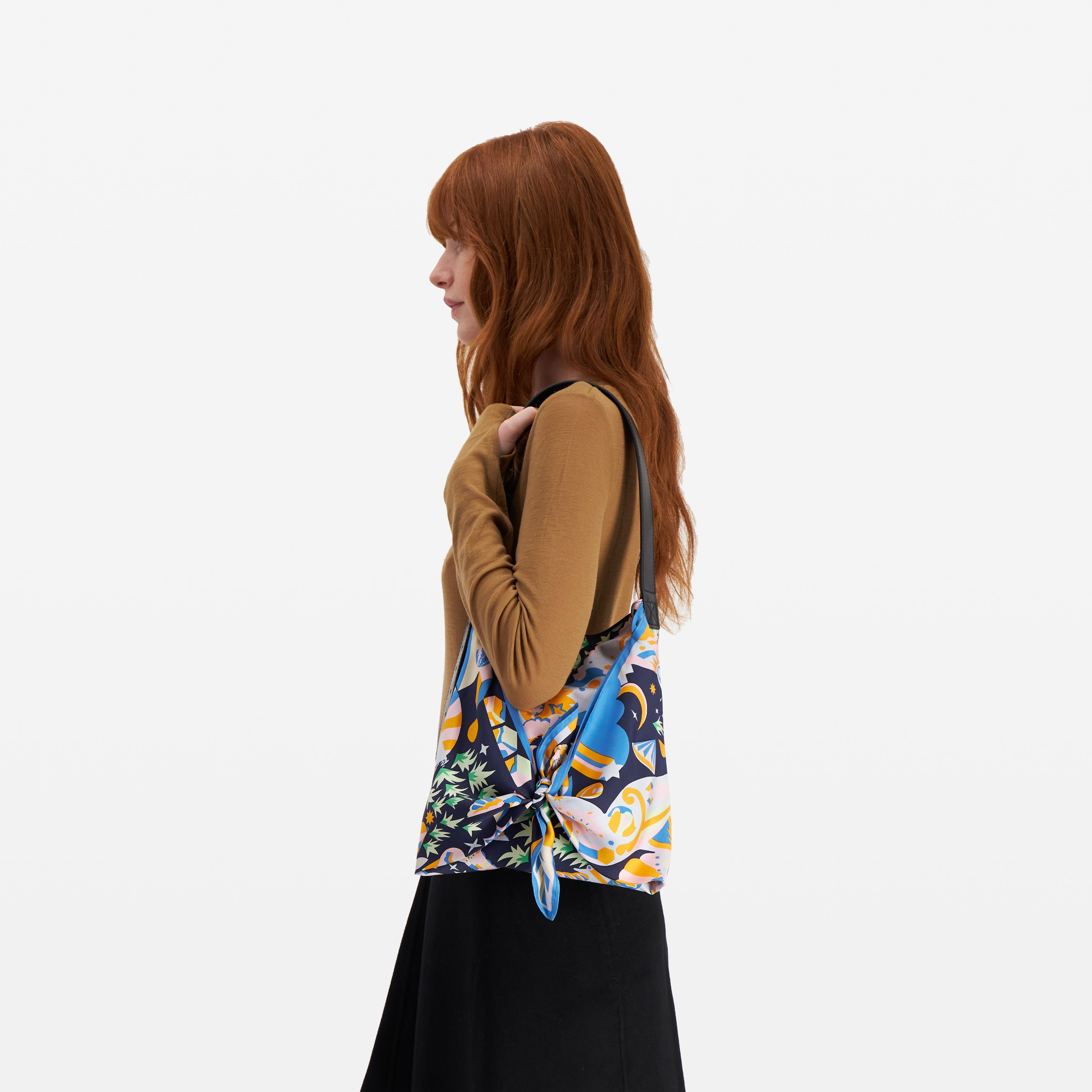 Scarf Bag S - Licorne - Navy