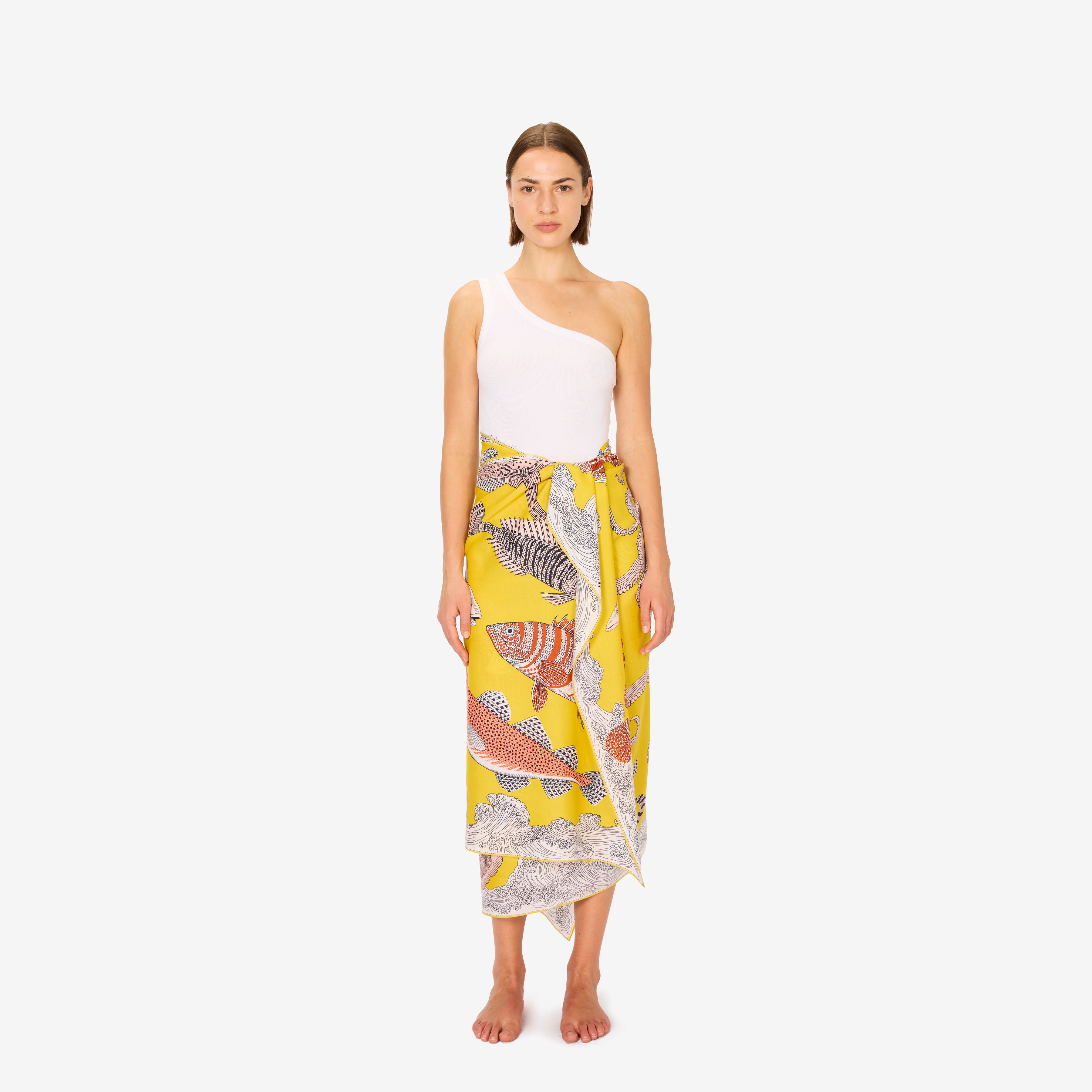 Scarf 100 - Poseidon - Yellow