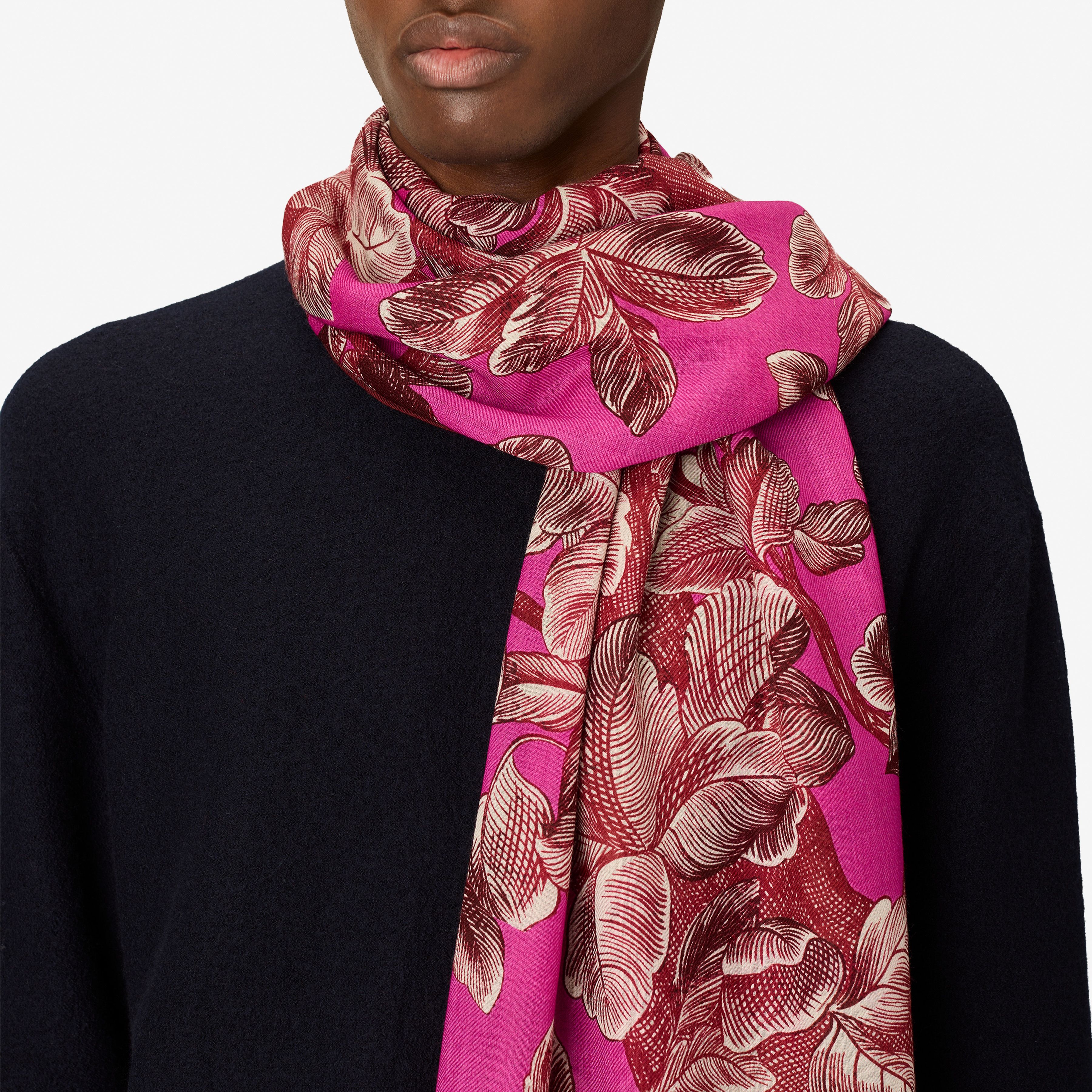 Scarf 100 - Arboris - Fuchsia