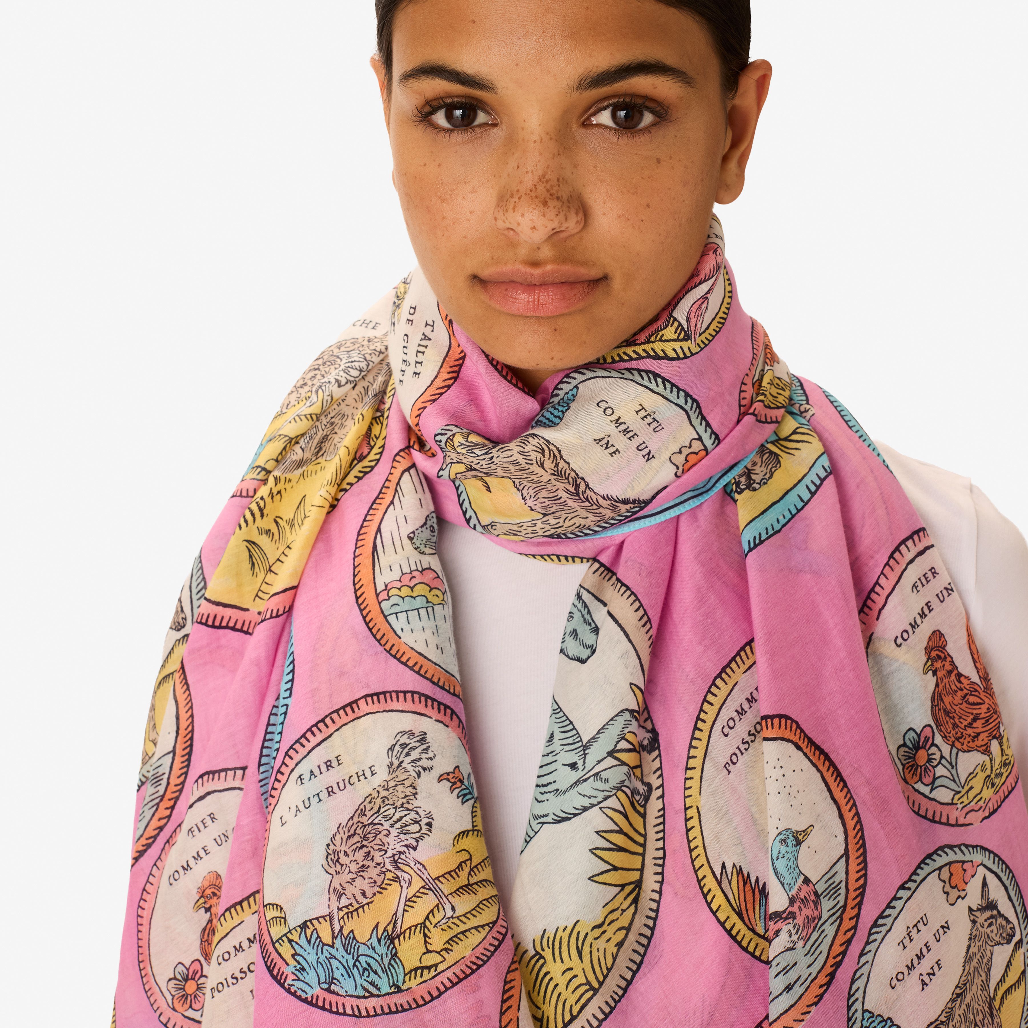 Bufanda 100 - Chance Inoui - Rosa