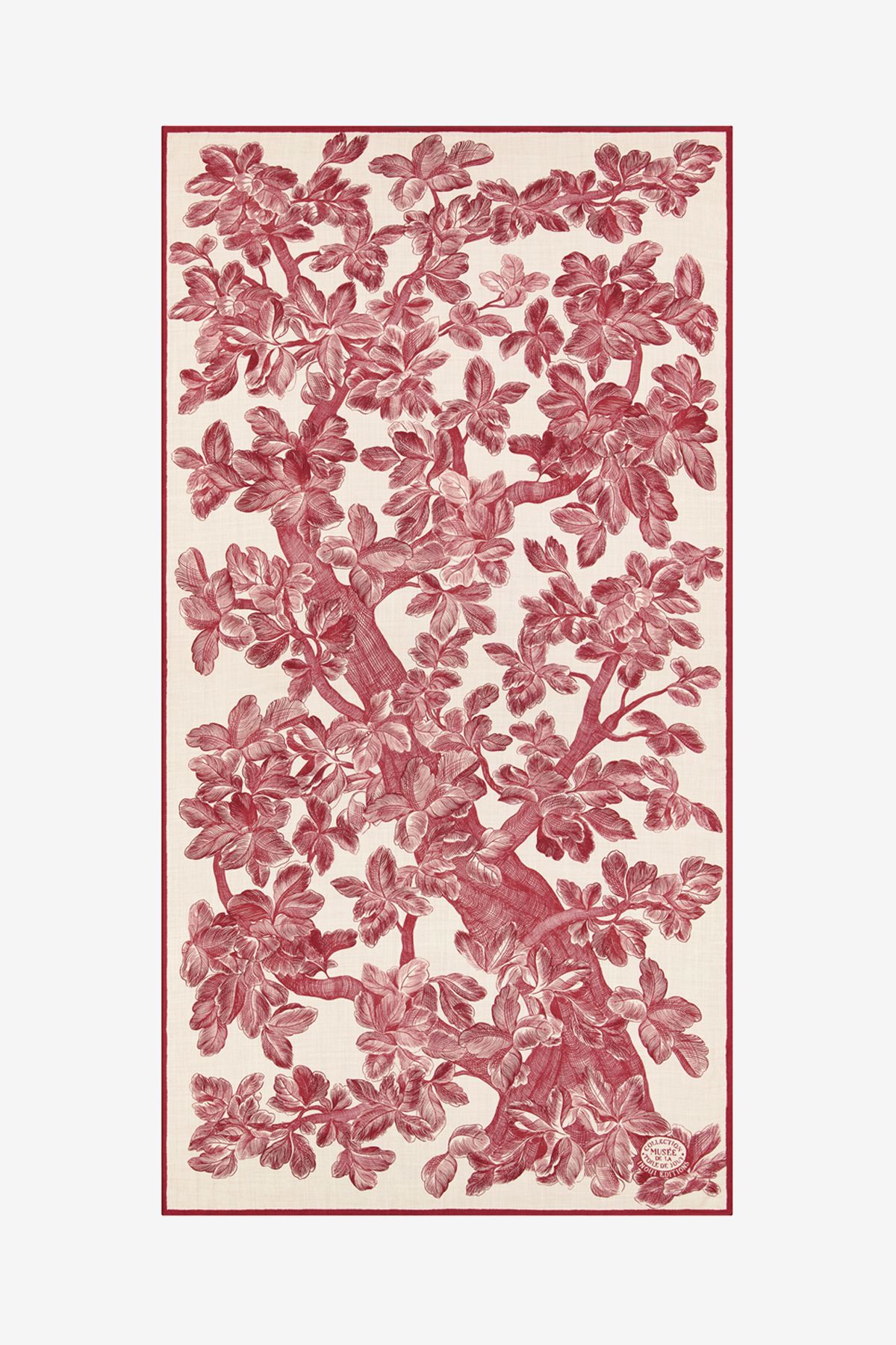 Scarf 100 - Arboris - Burgundy