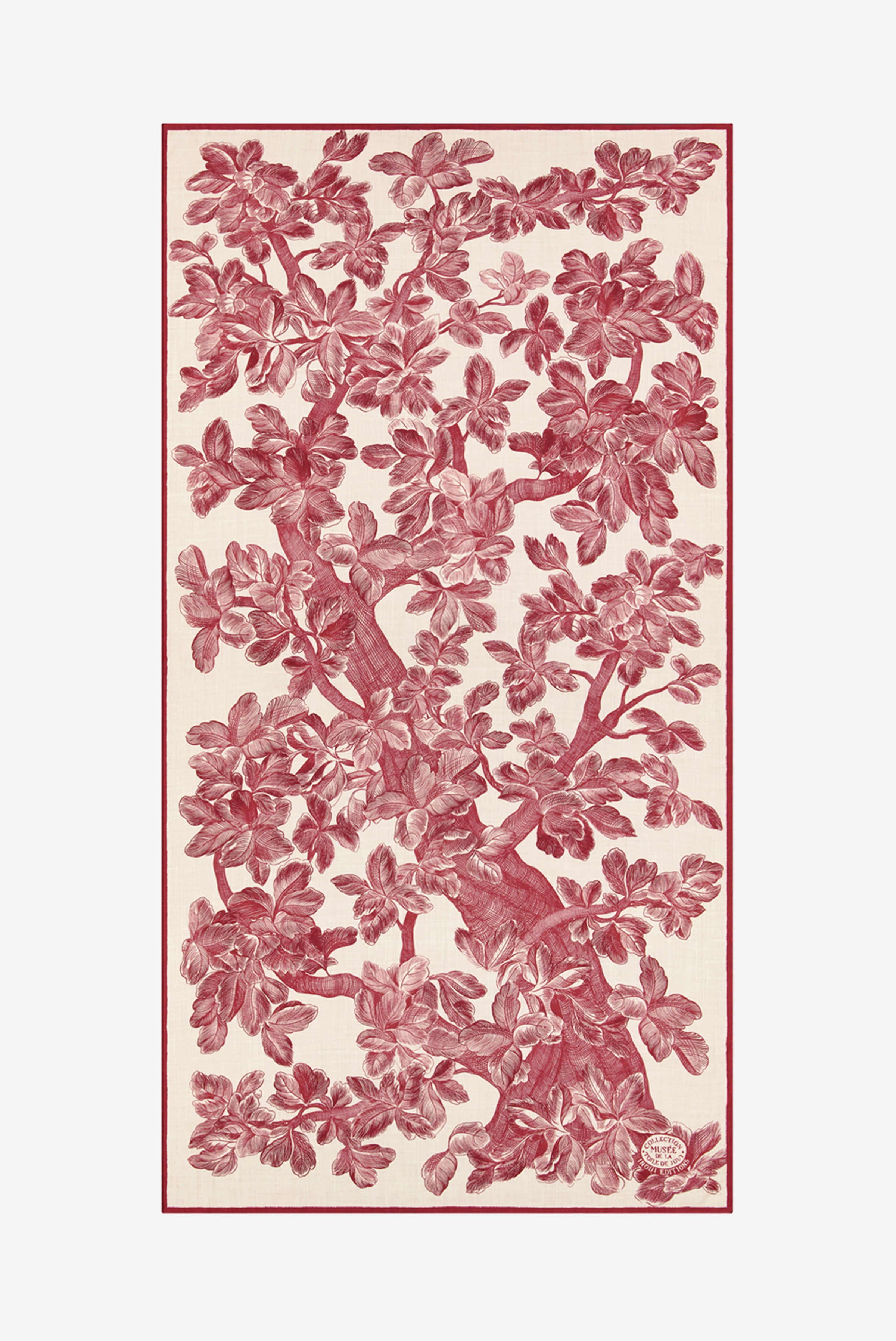 Scarf 100 - Arboris - Burgundy