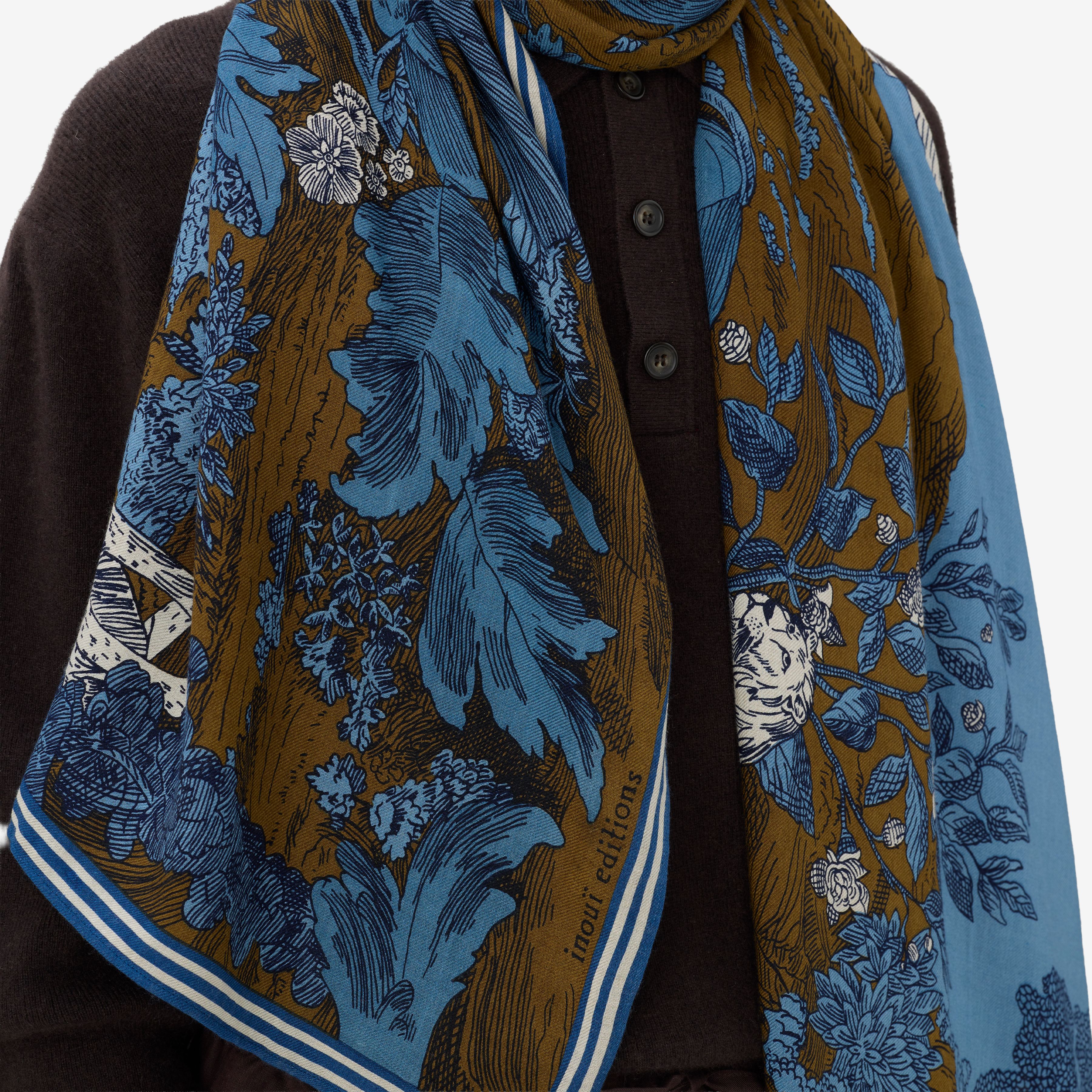 Schal 100 - Reve - Duck Blau