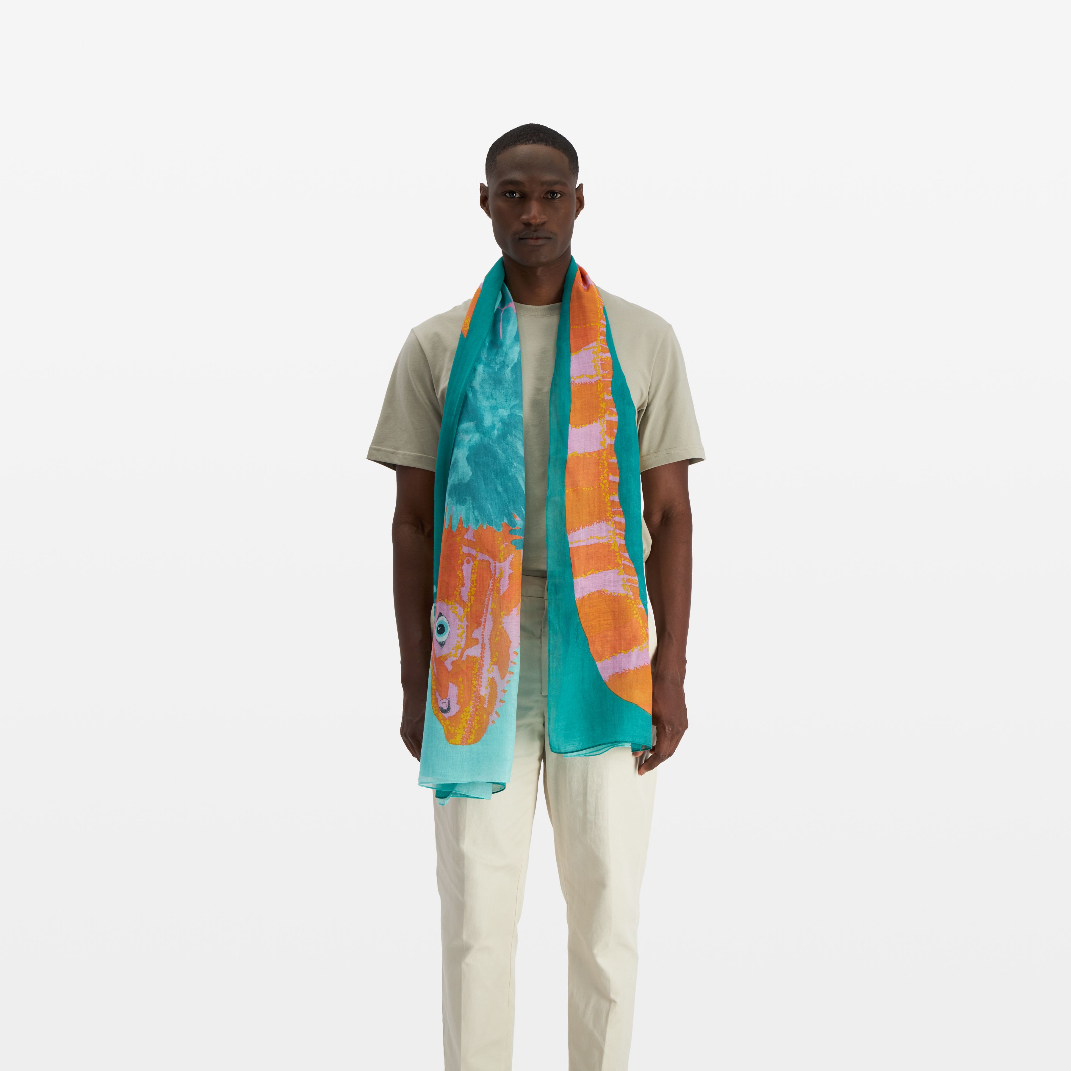 Scarf 100 - Komodo - Turquoise Blue