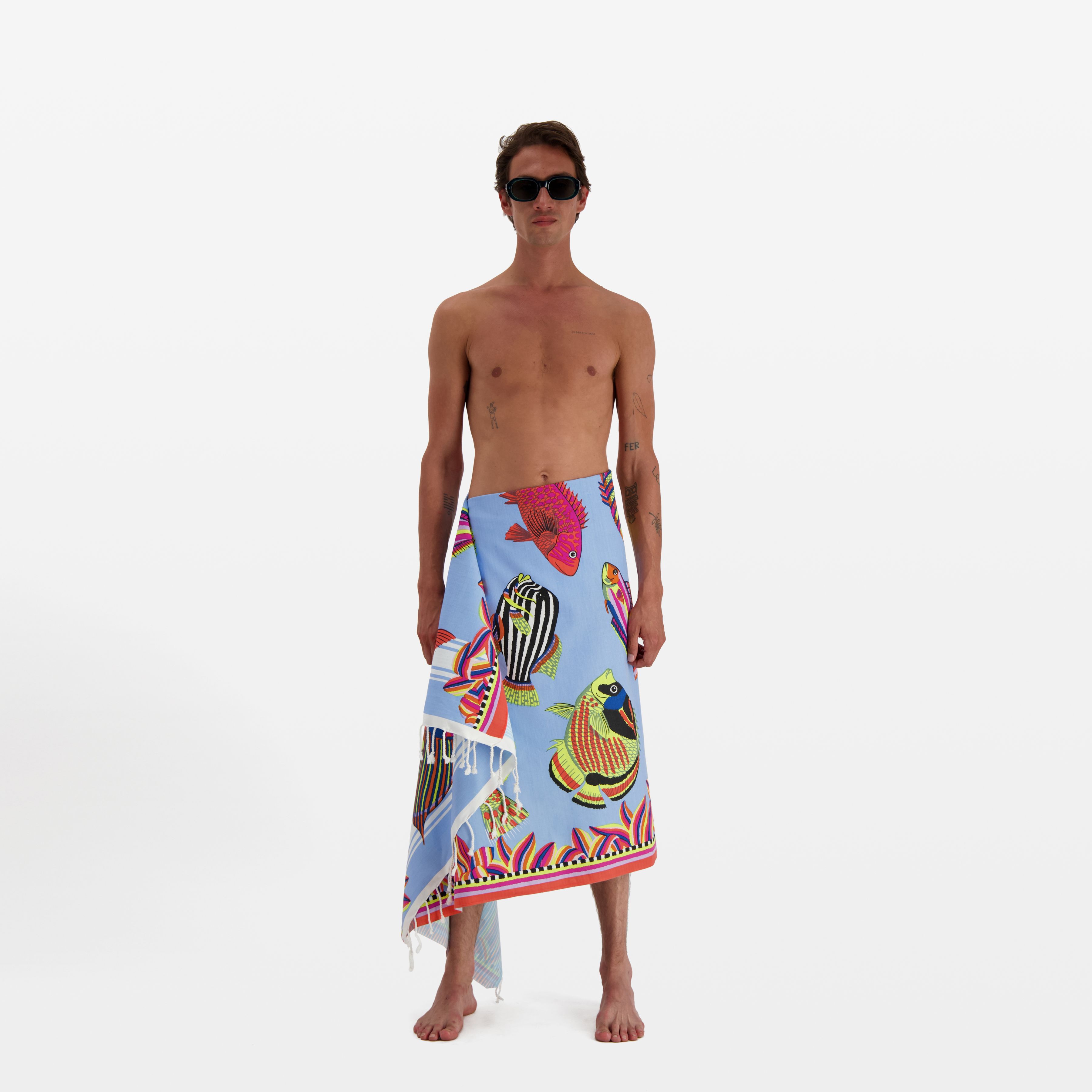 Fouta Towel 100 - Tuba - Light Blue