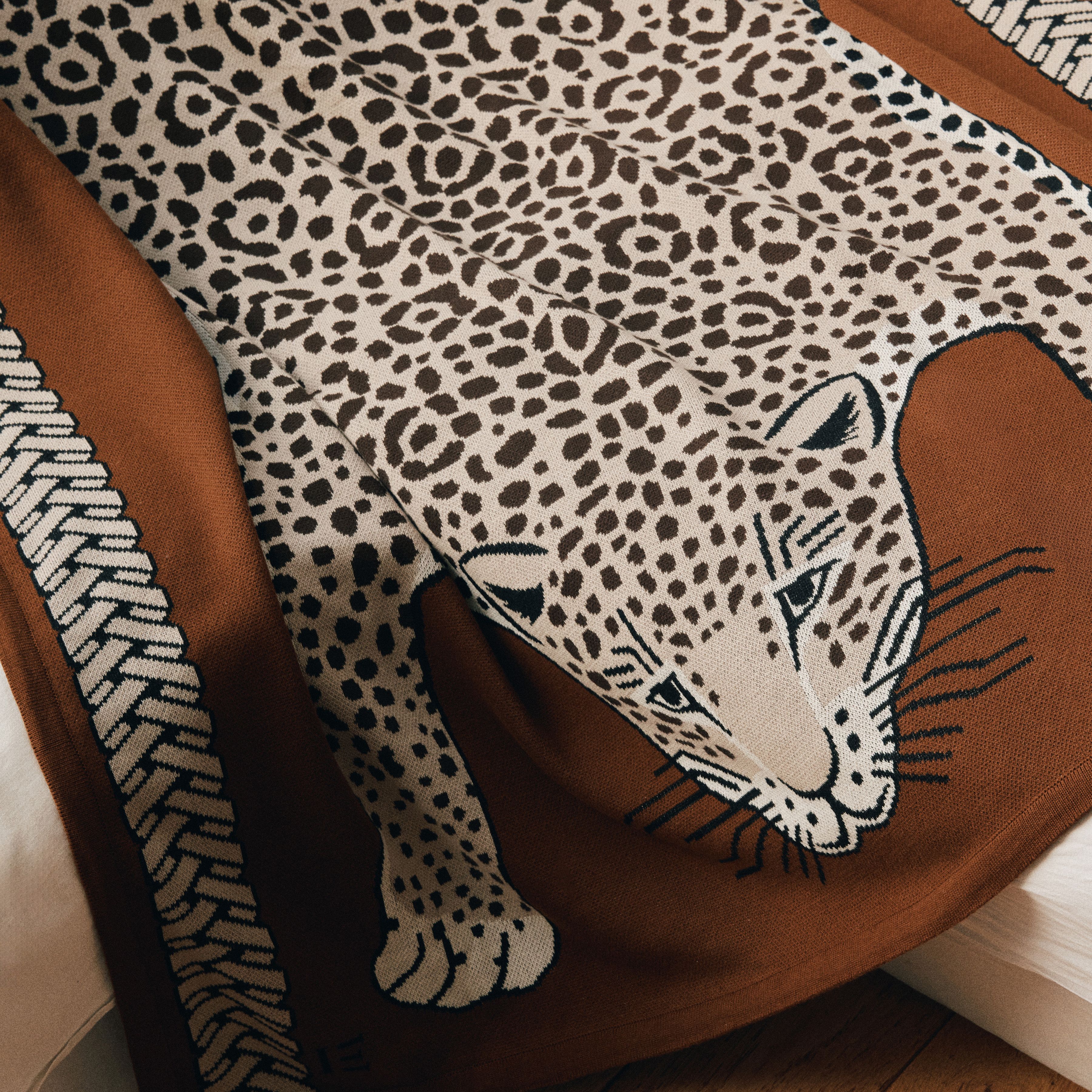 Coperta 130 - Leopard - Beige