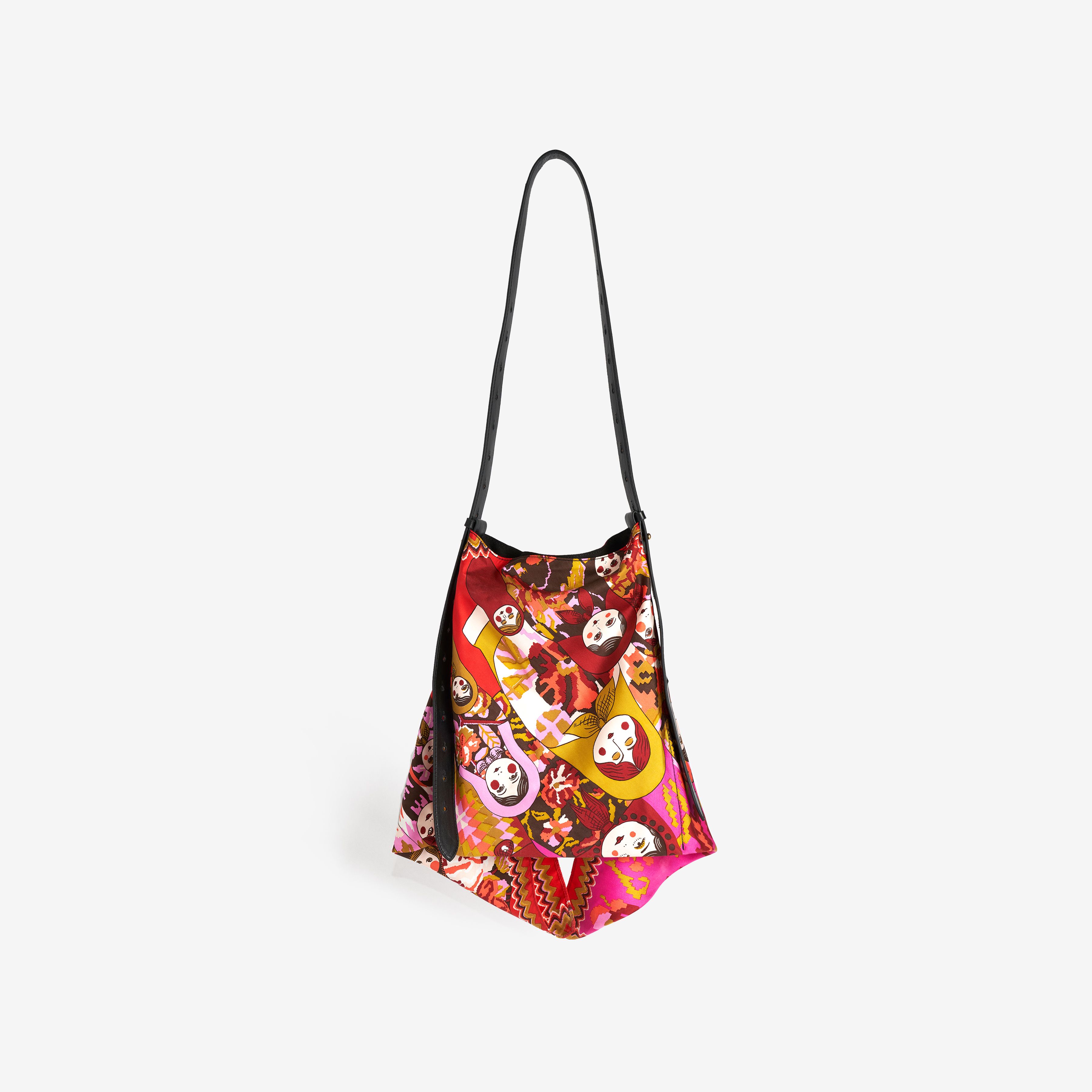 Sac Foulard S - Matriochka - Rose