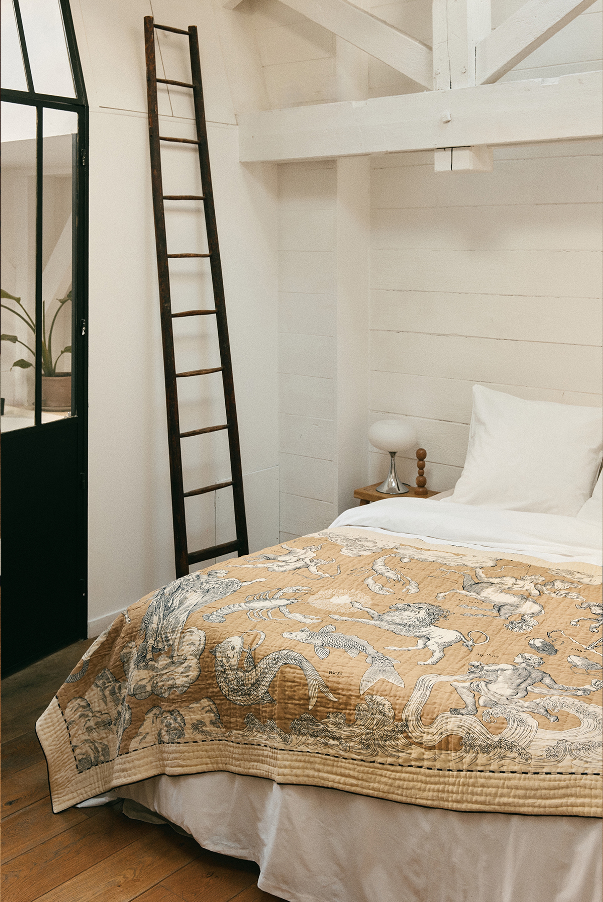 Quilted Cover 140 - Astrologie - Beige