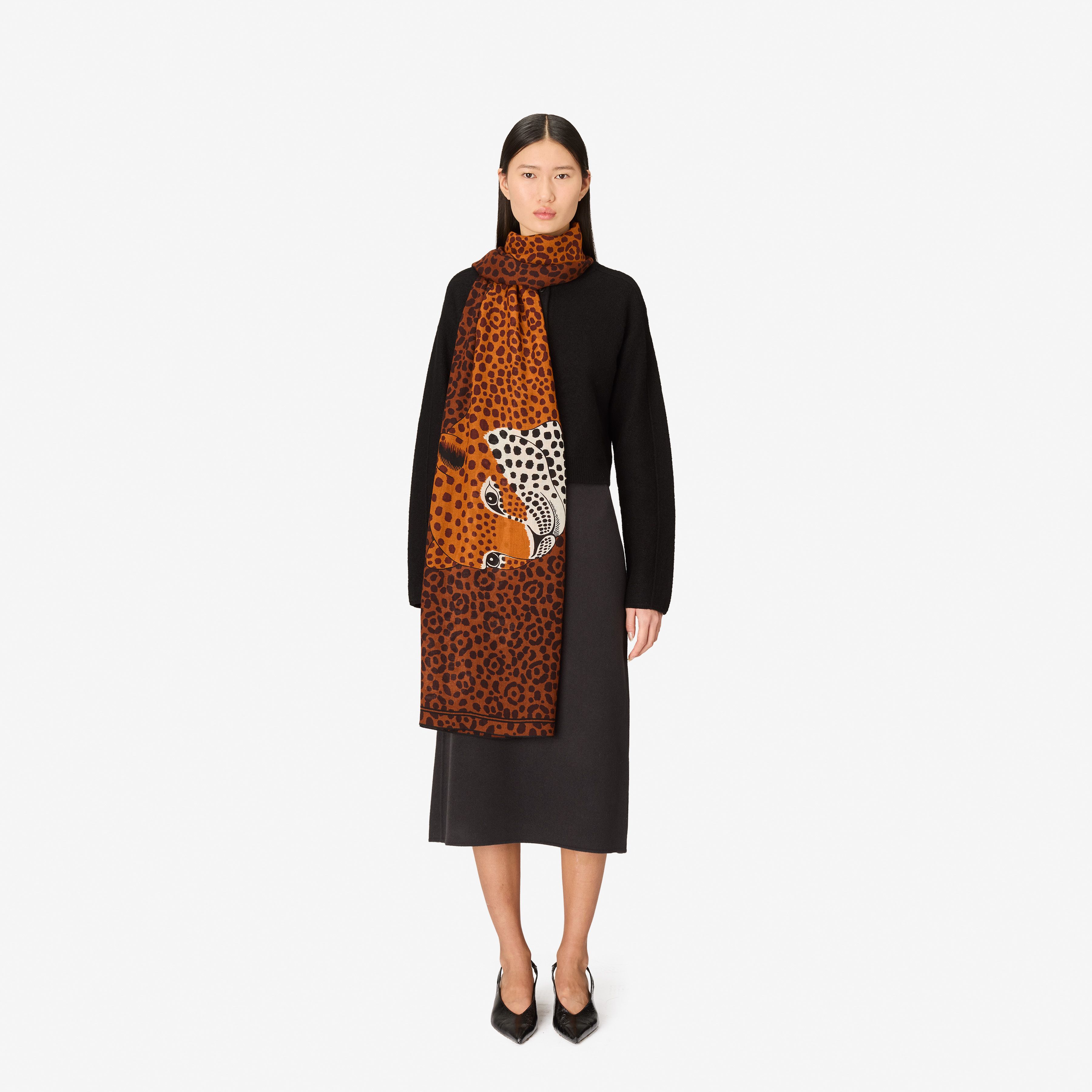 Scarf 100 - Felis - Burgundy