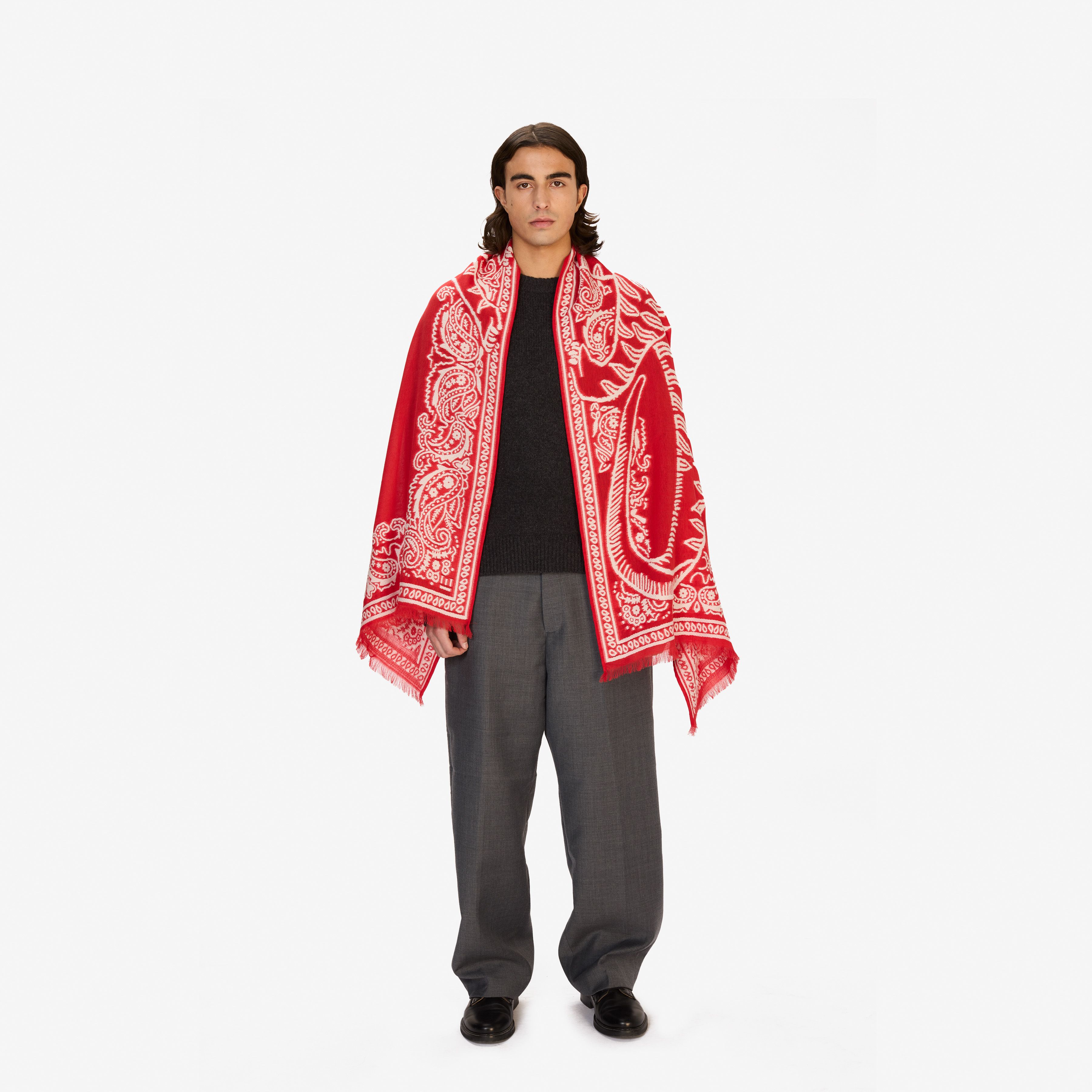 Bufanda 70 3D - Dino - Rojo