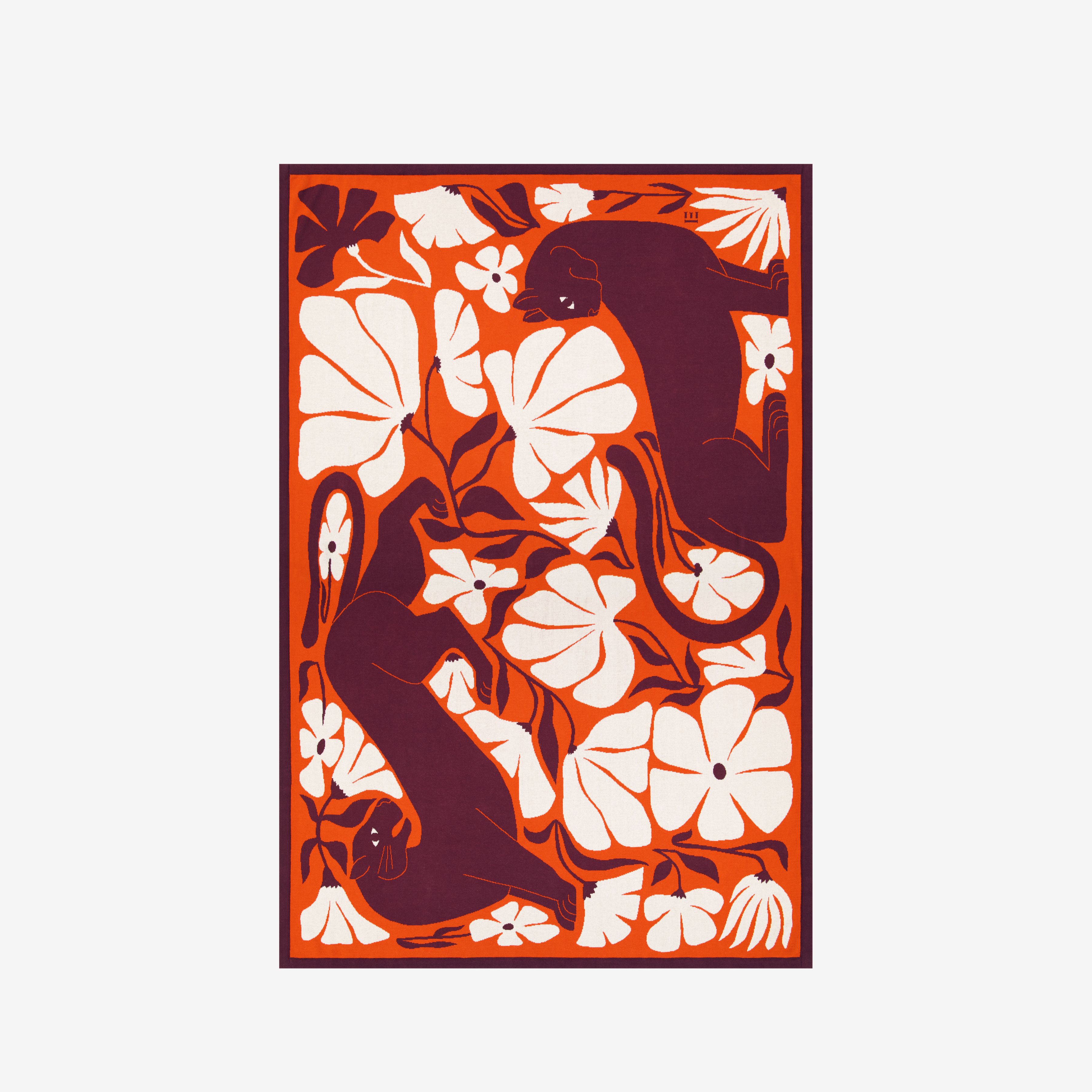 Plaid - Pantéo - Terracotta