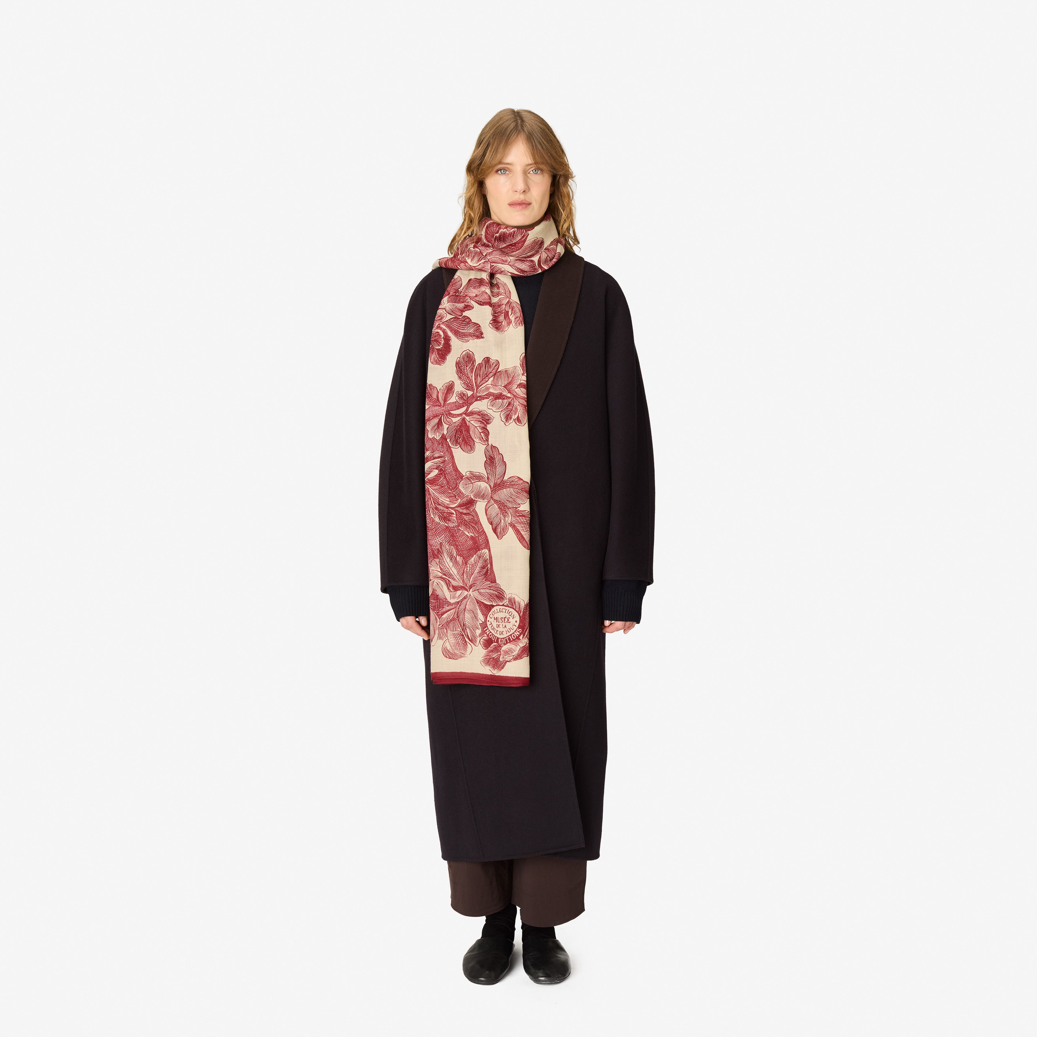 Scarf 100 - Arboris - Burgundy