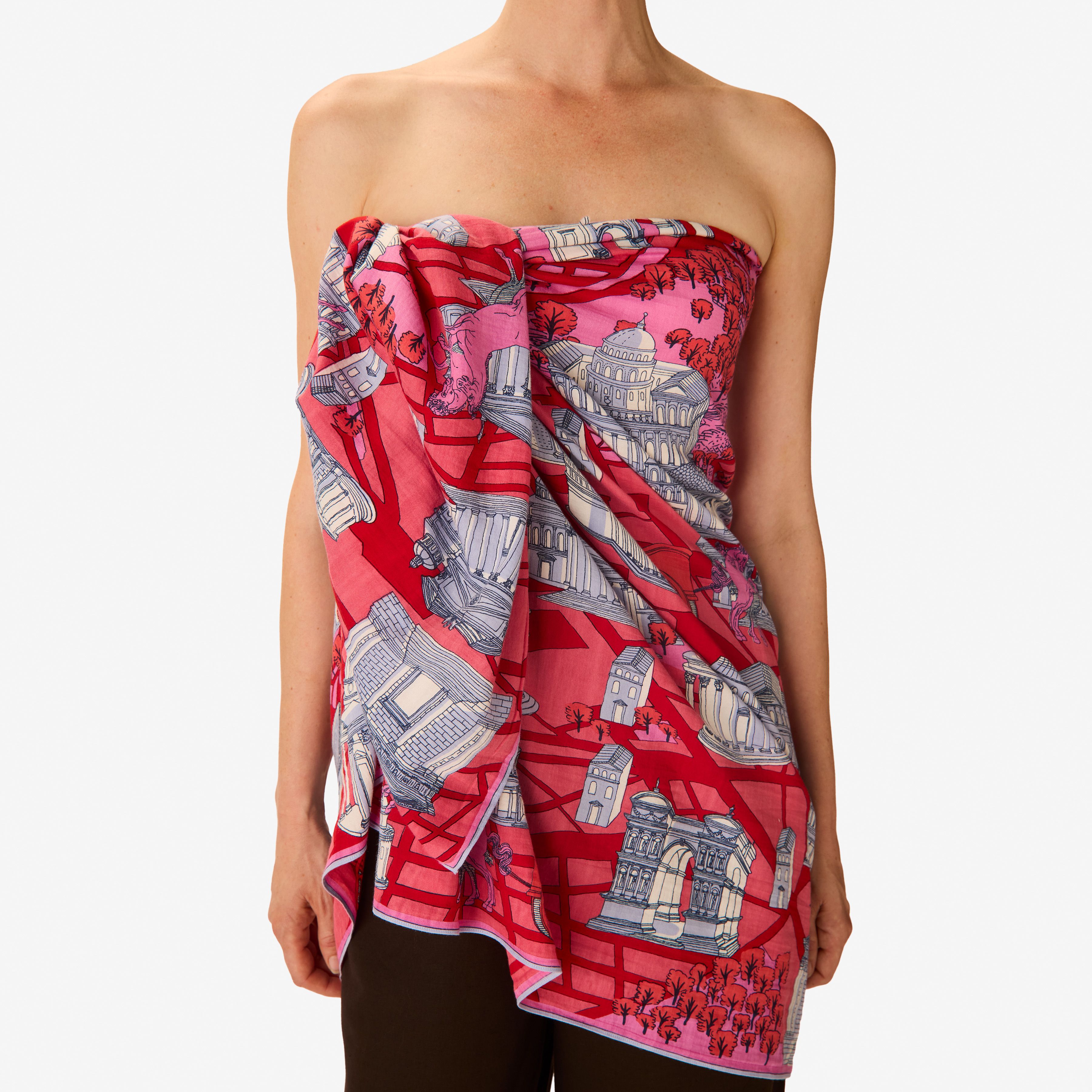 Scarf 100 - Rome - Red