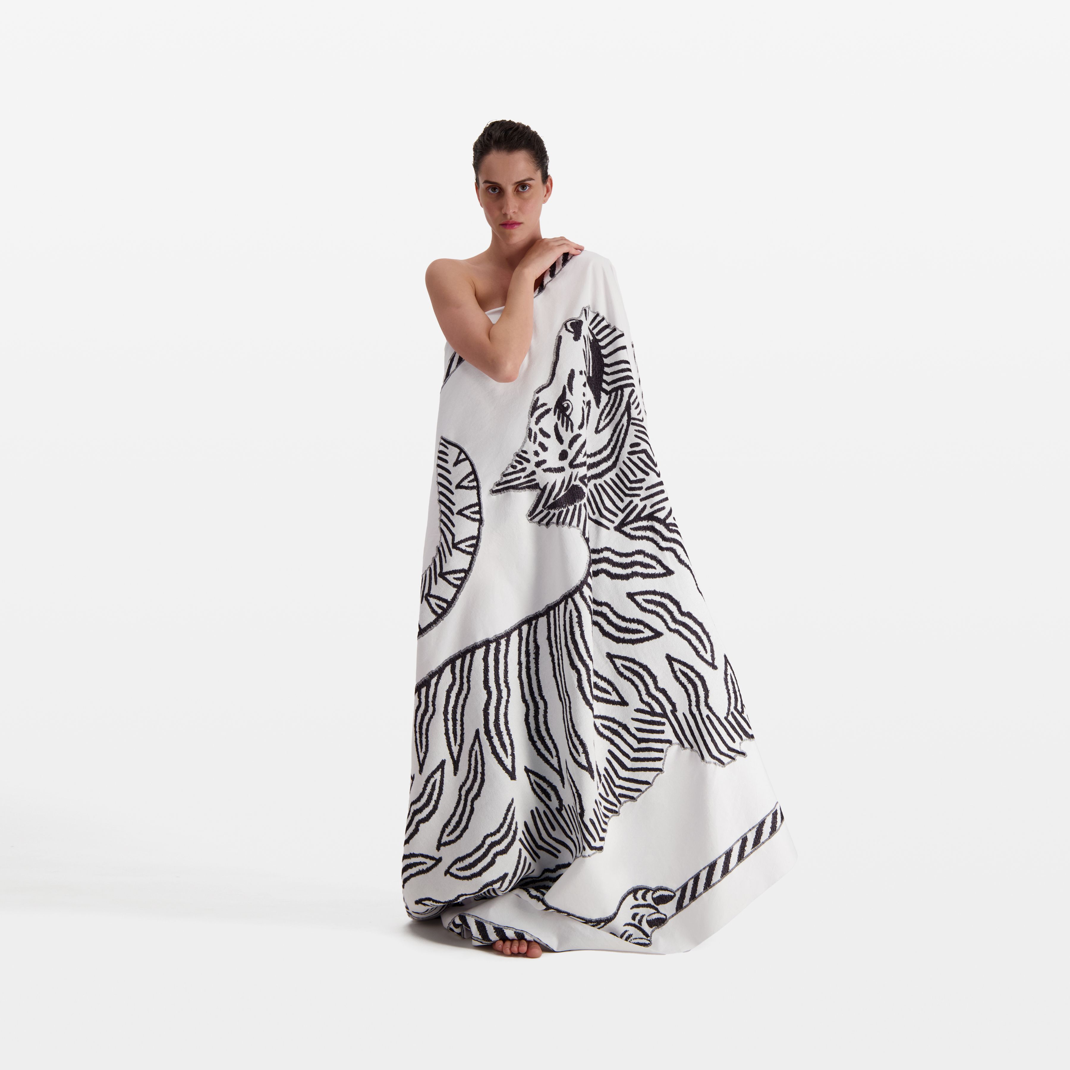 Fouta Towel 140 - Mantra 3D - White