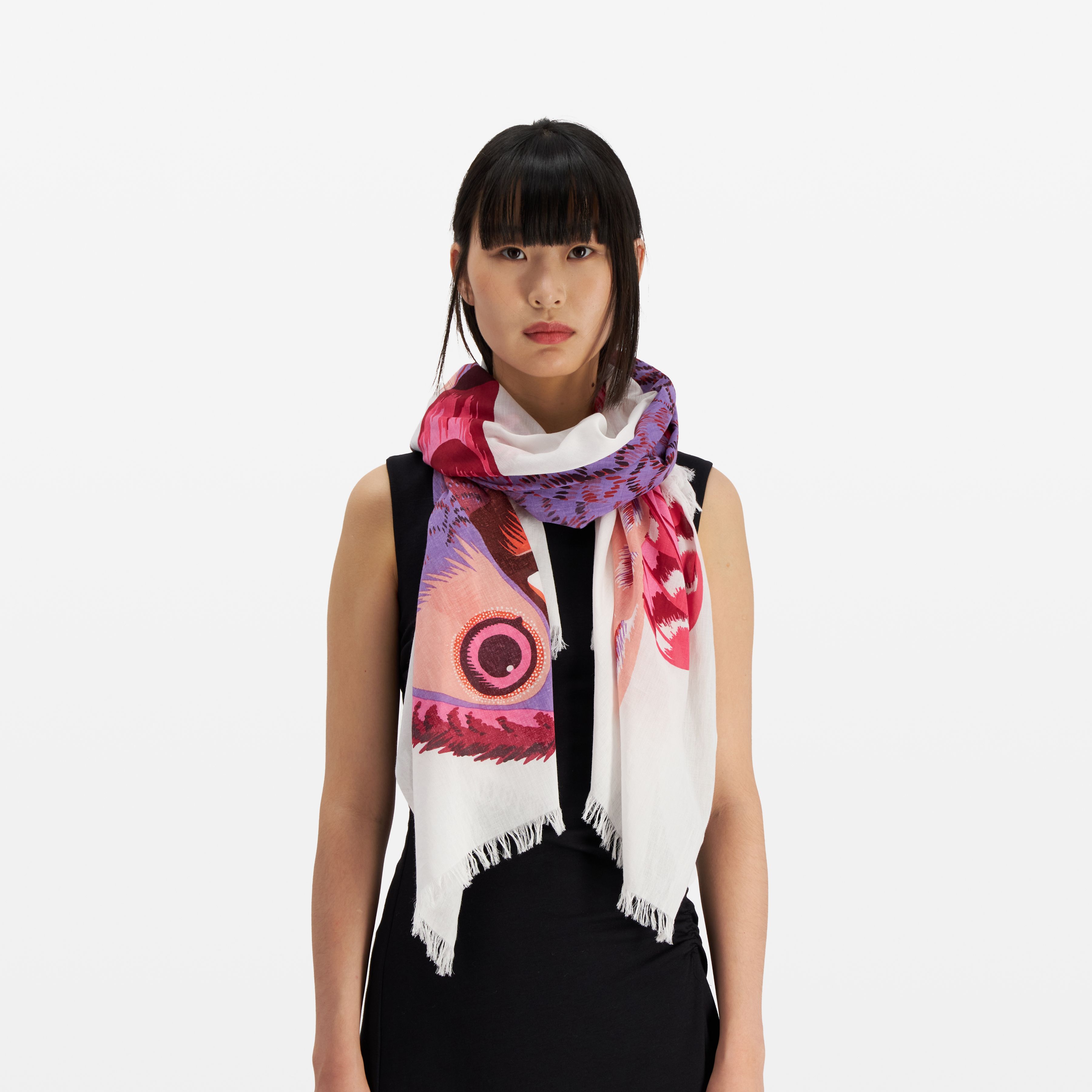 Scarf 100 - Toucan - Pink
