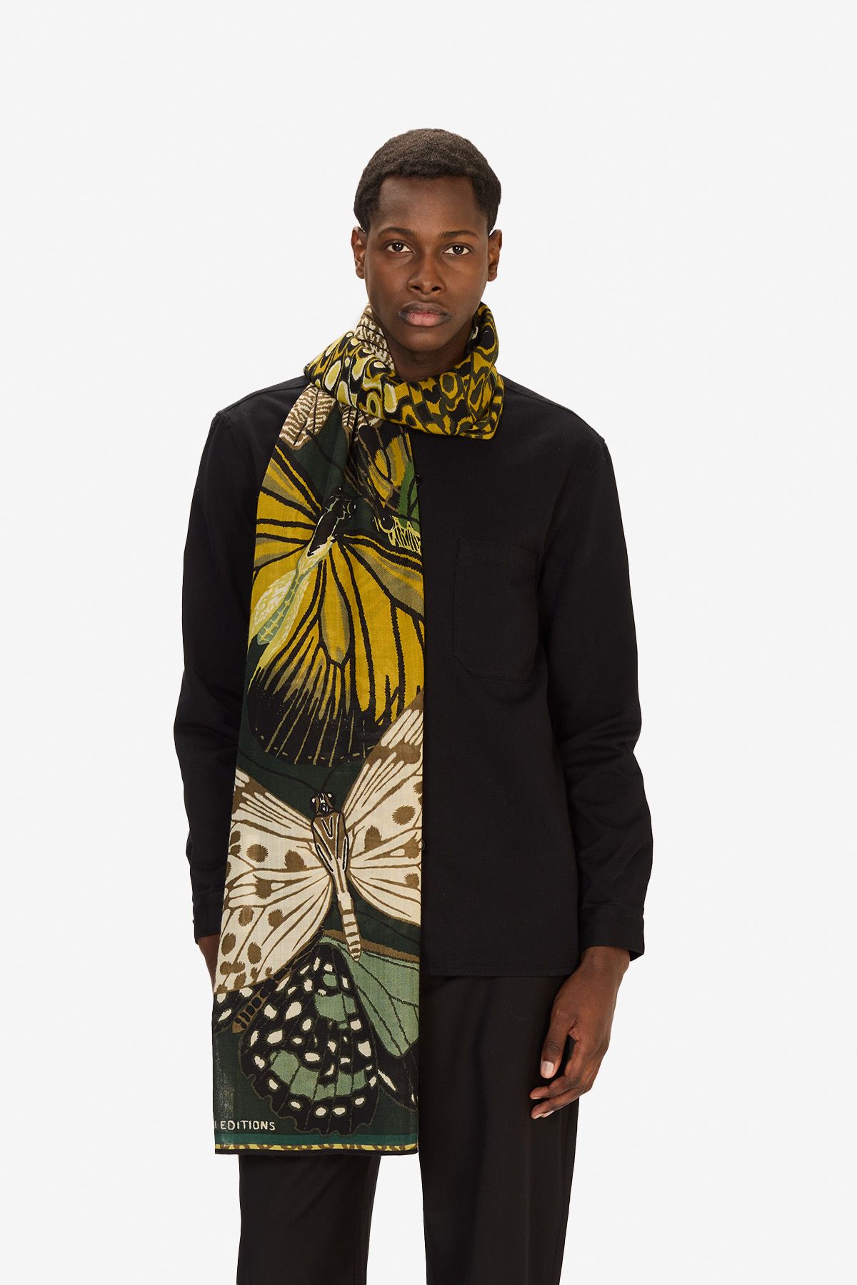 Scarf 70 - Papillons - Emerald