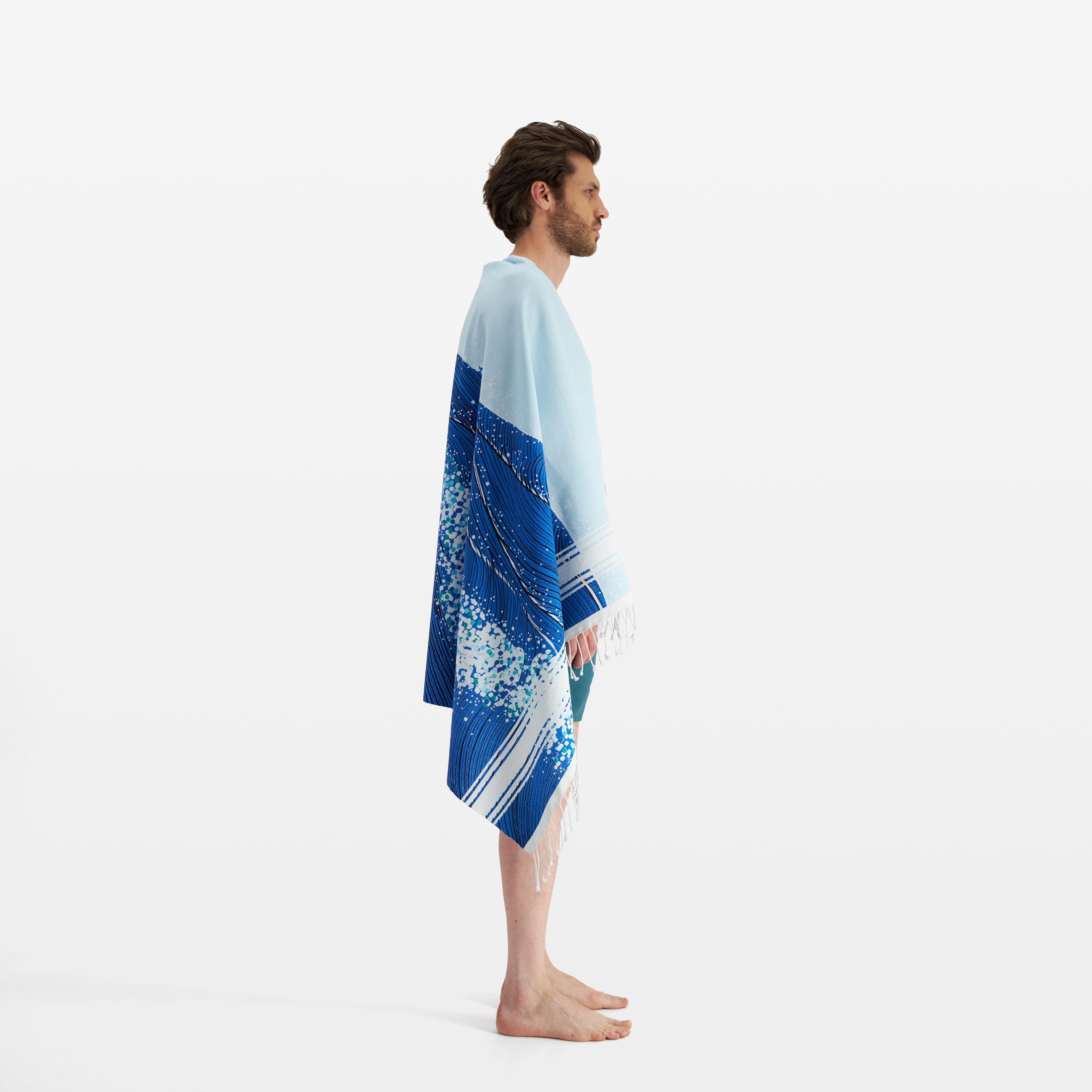 Fouta Towel 100 - Ecume - Blue