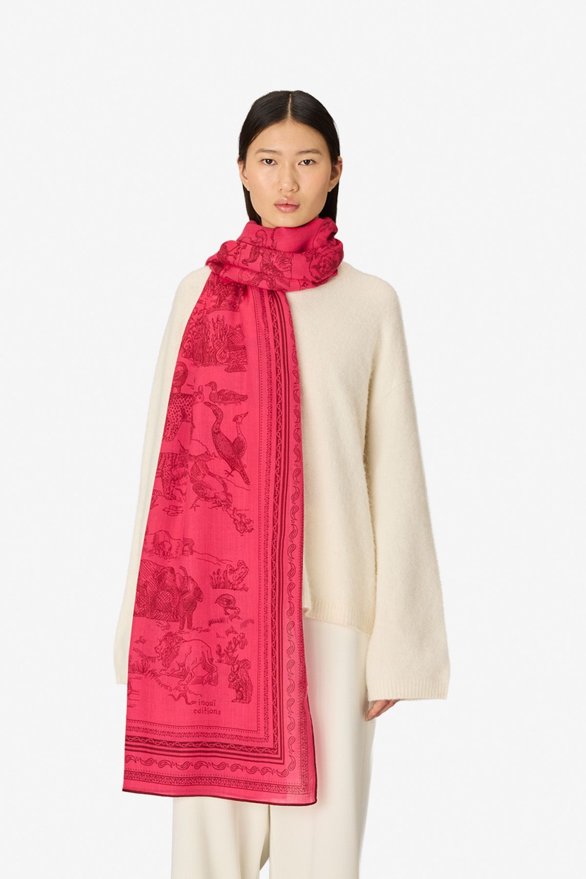 Scarf 130 - Reverie - Fuchsia