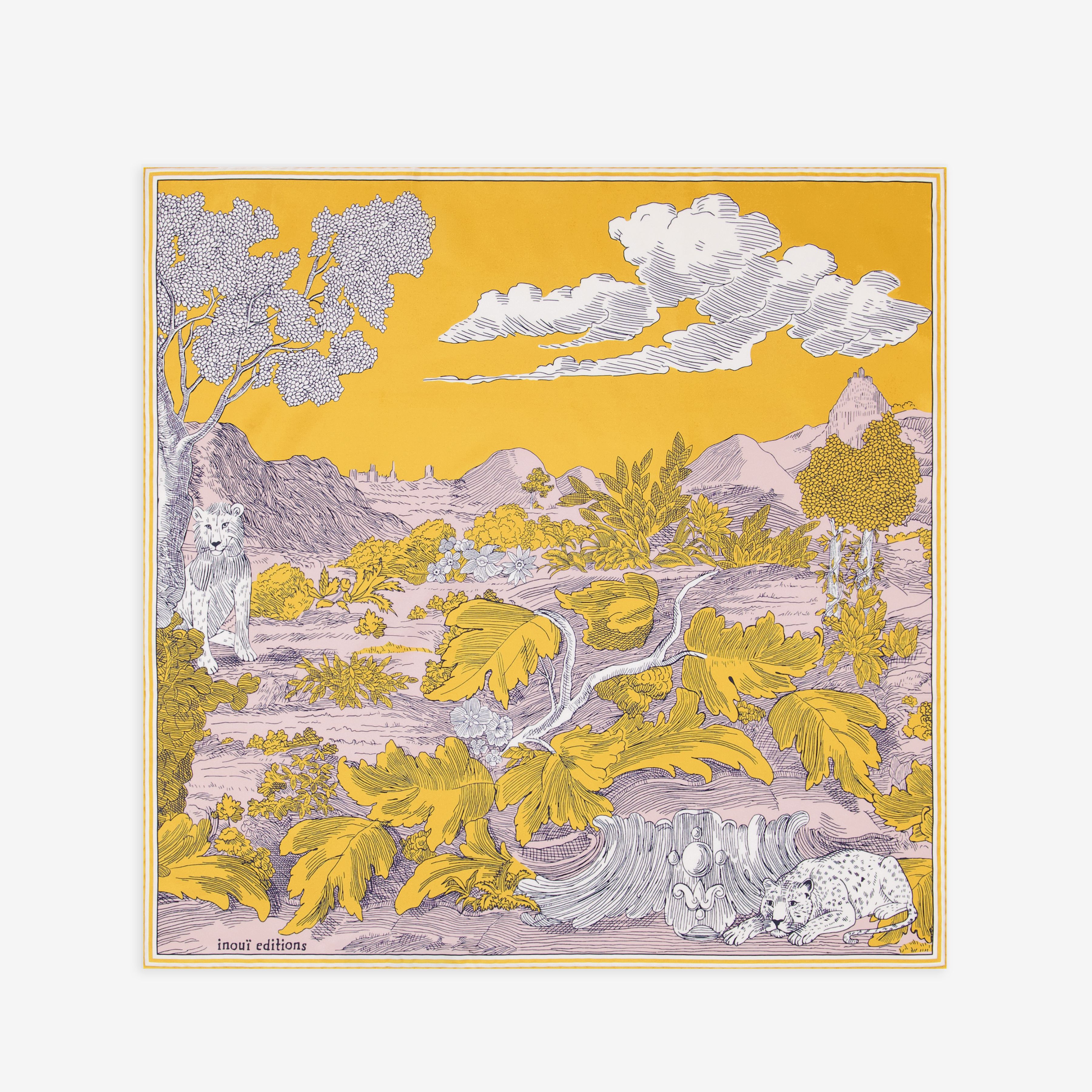 Pañuelo 70 - Histoire - Marrón dorado