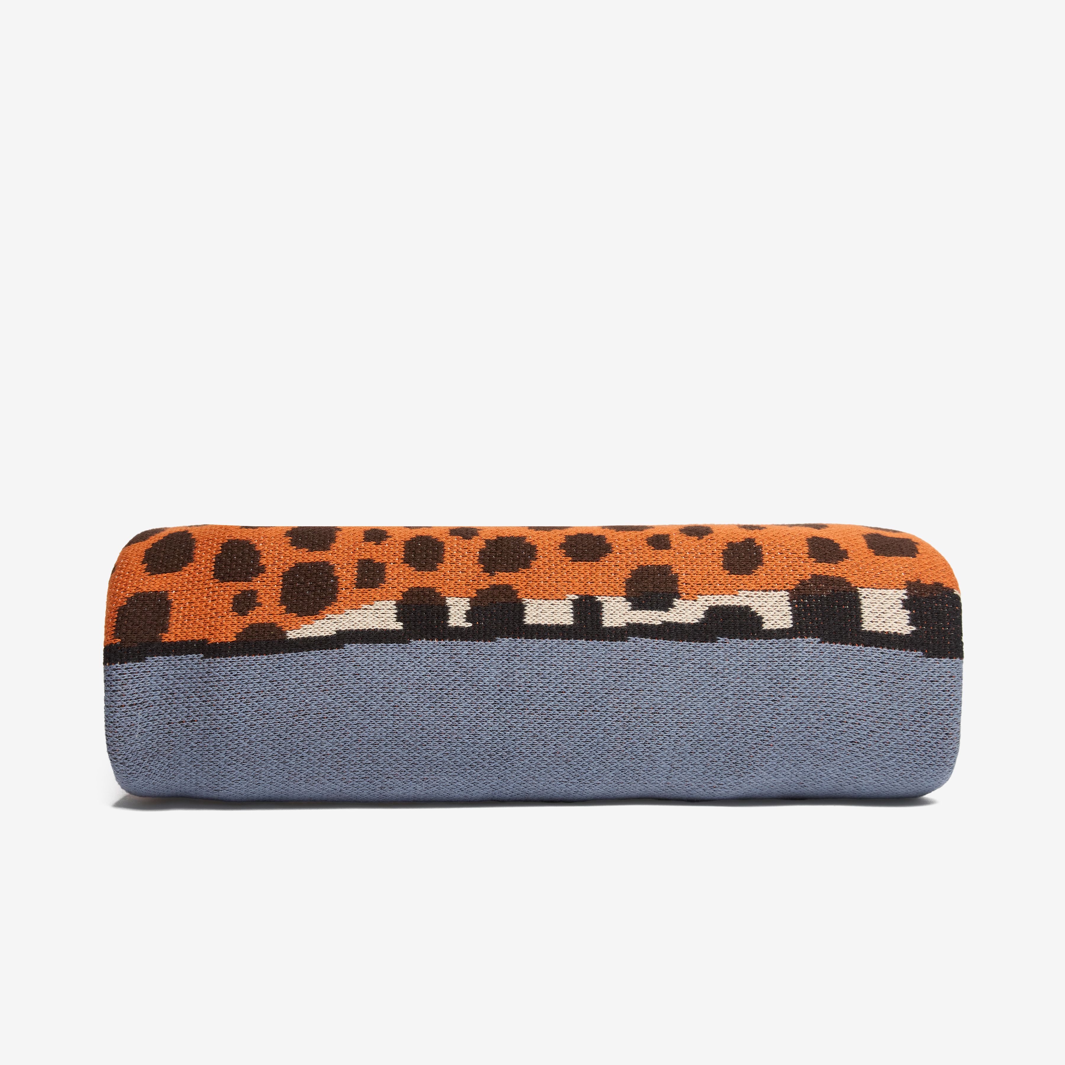 Blanket 130 - Leopard - Blue