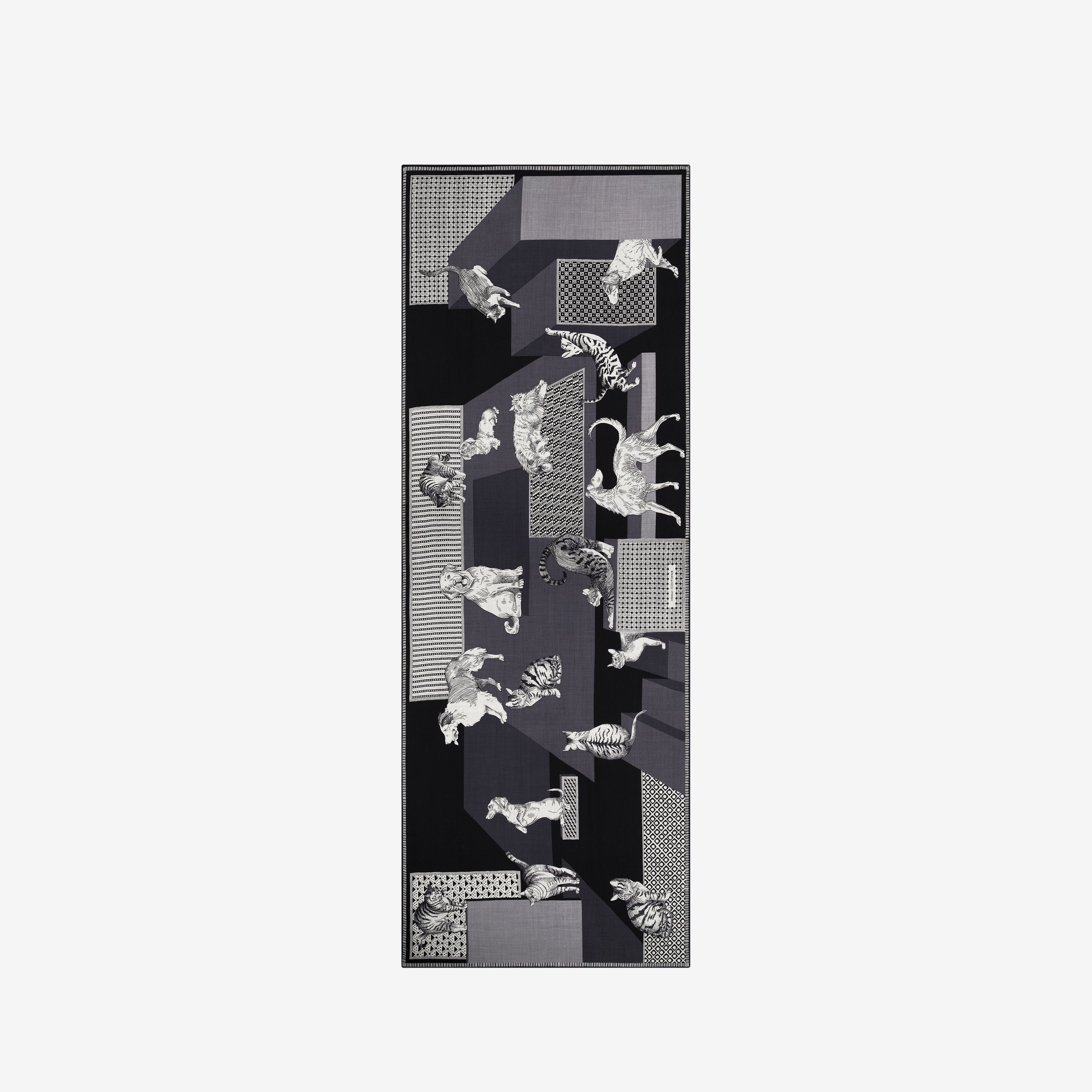 Schal 70 - Les Cheris - Schwarz
