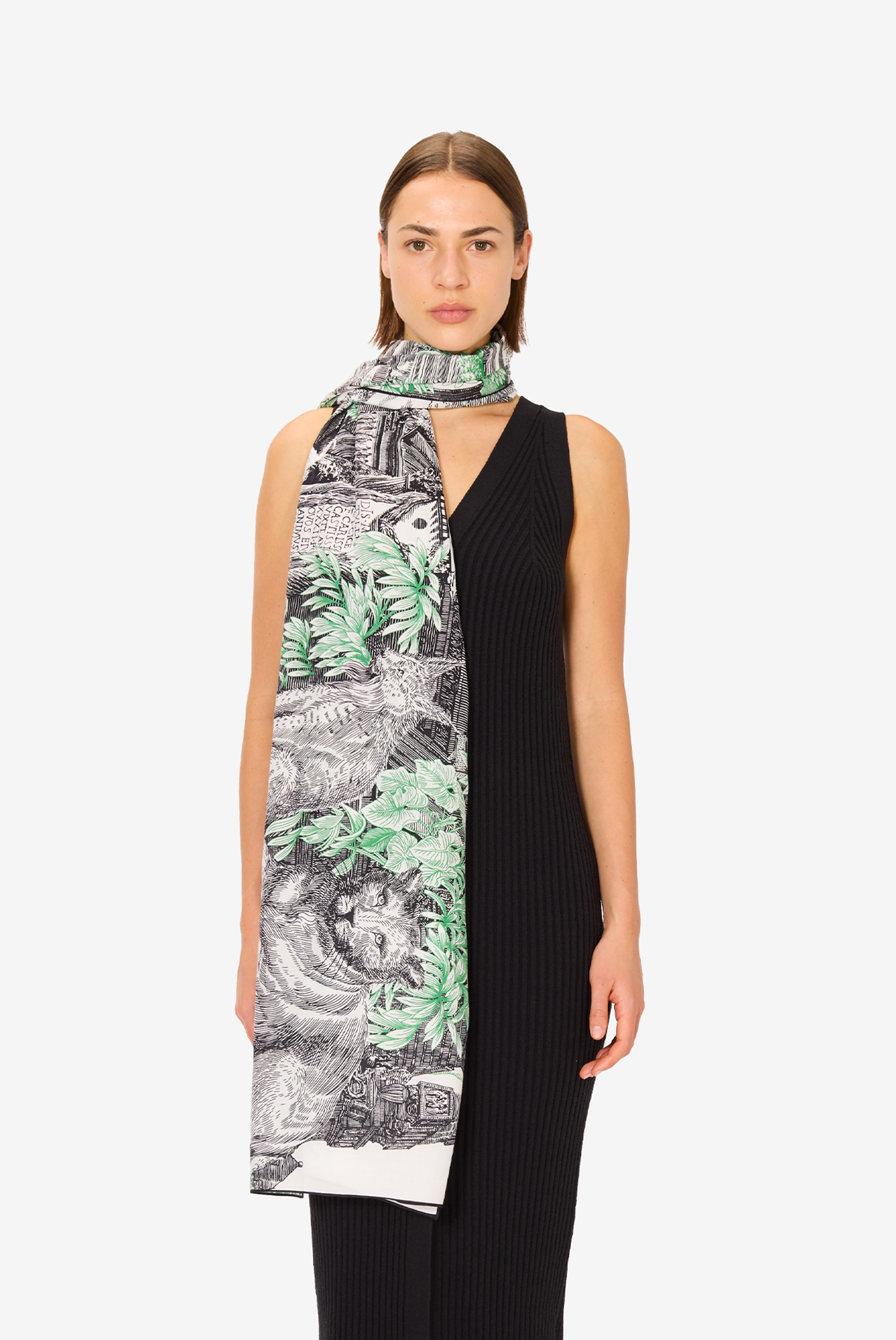 Scarf 100 - Piranesi - Green