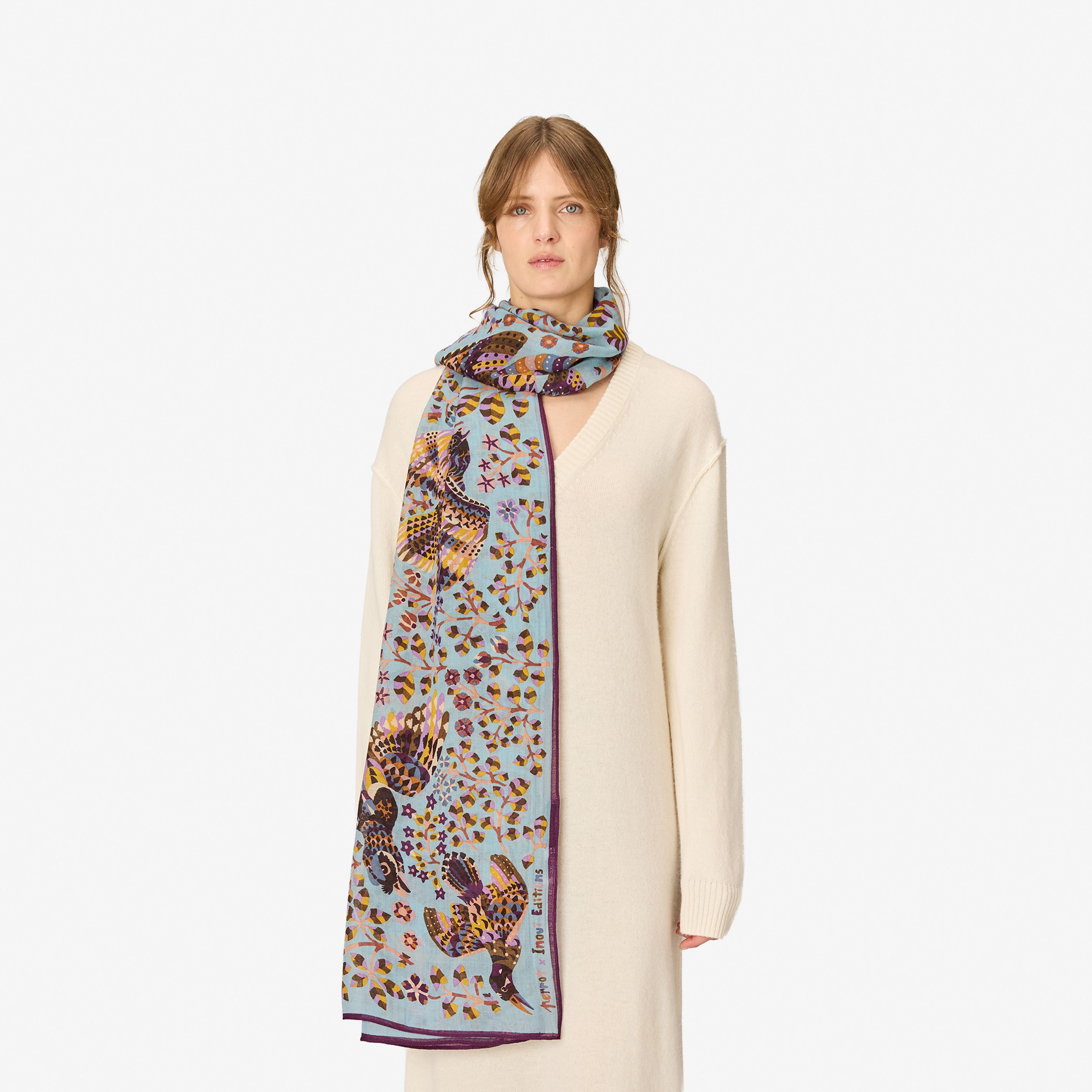 Scarf 100 - Rene Perrot - Grey