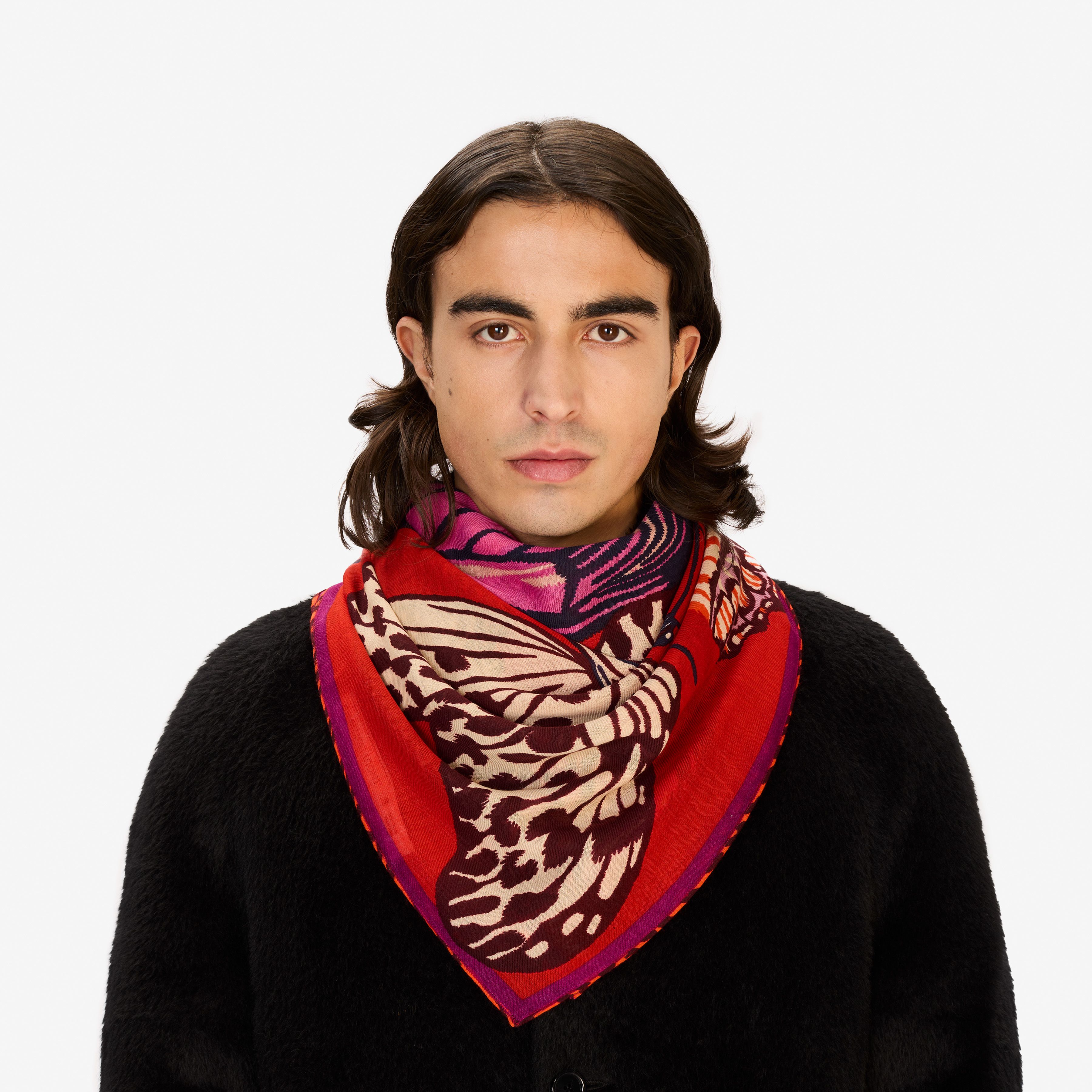 Square 130 - Papillons - Red