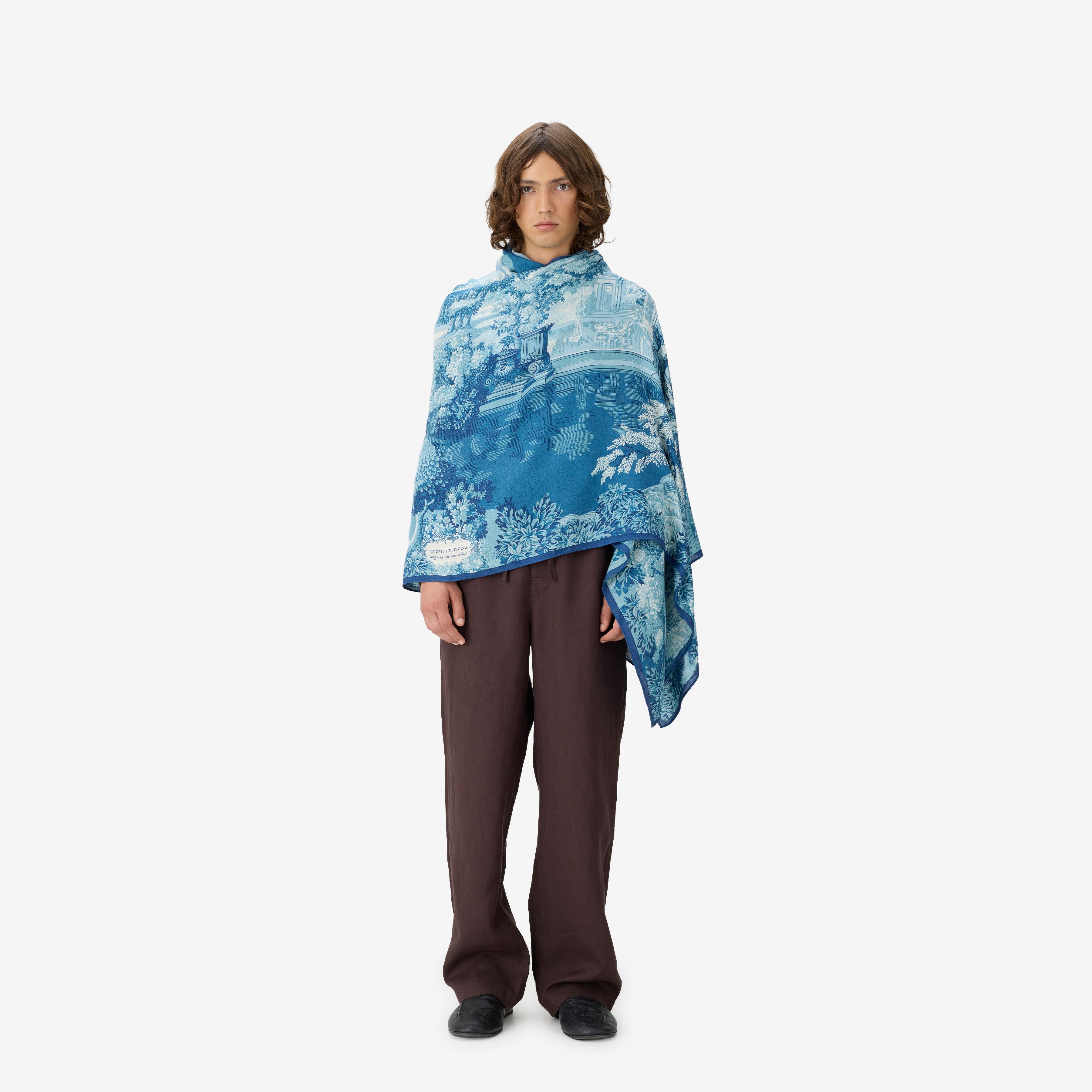 Scarf 100 - Come - Duck Blue