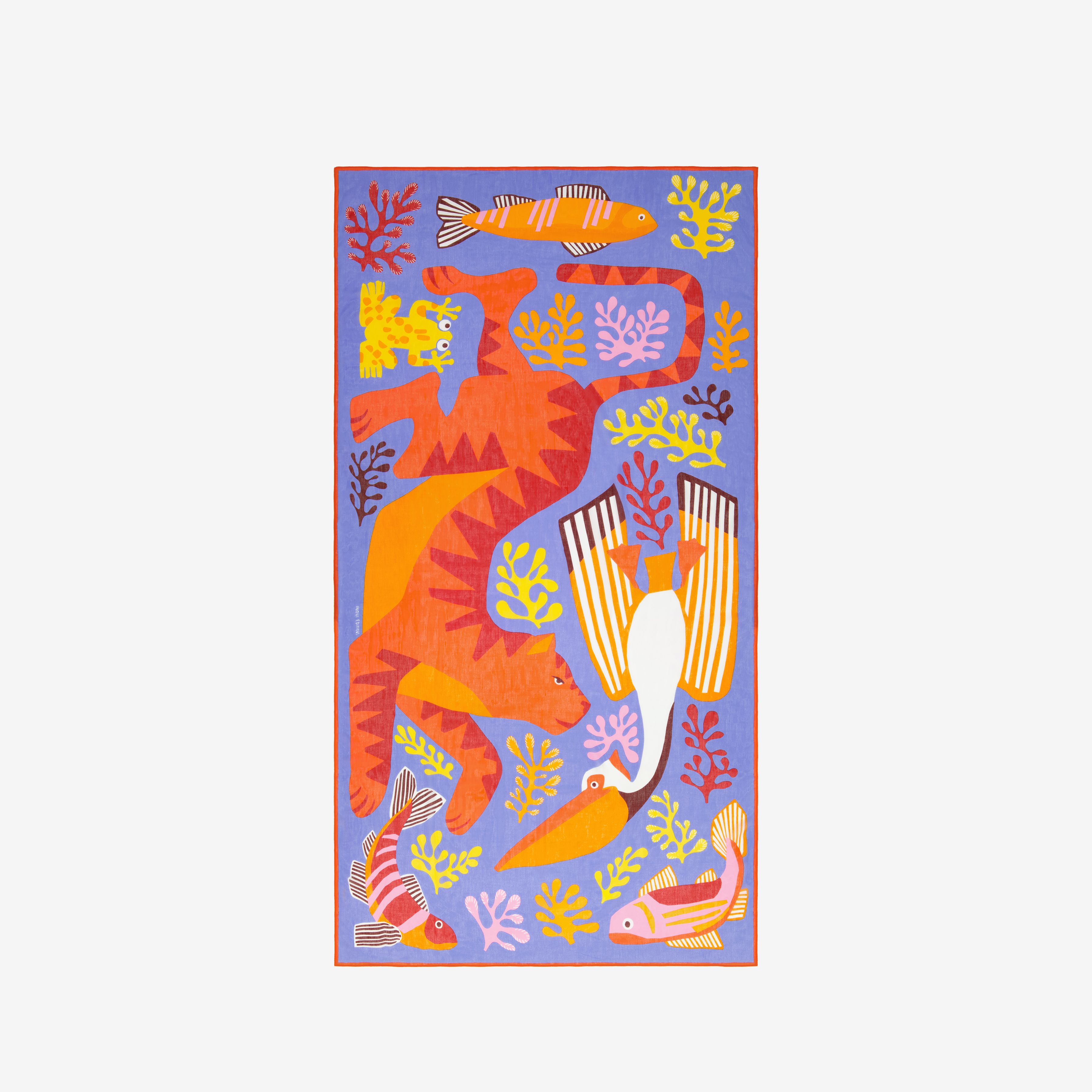 Scarf 100 - Splash - Purple
