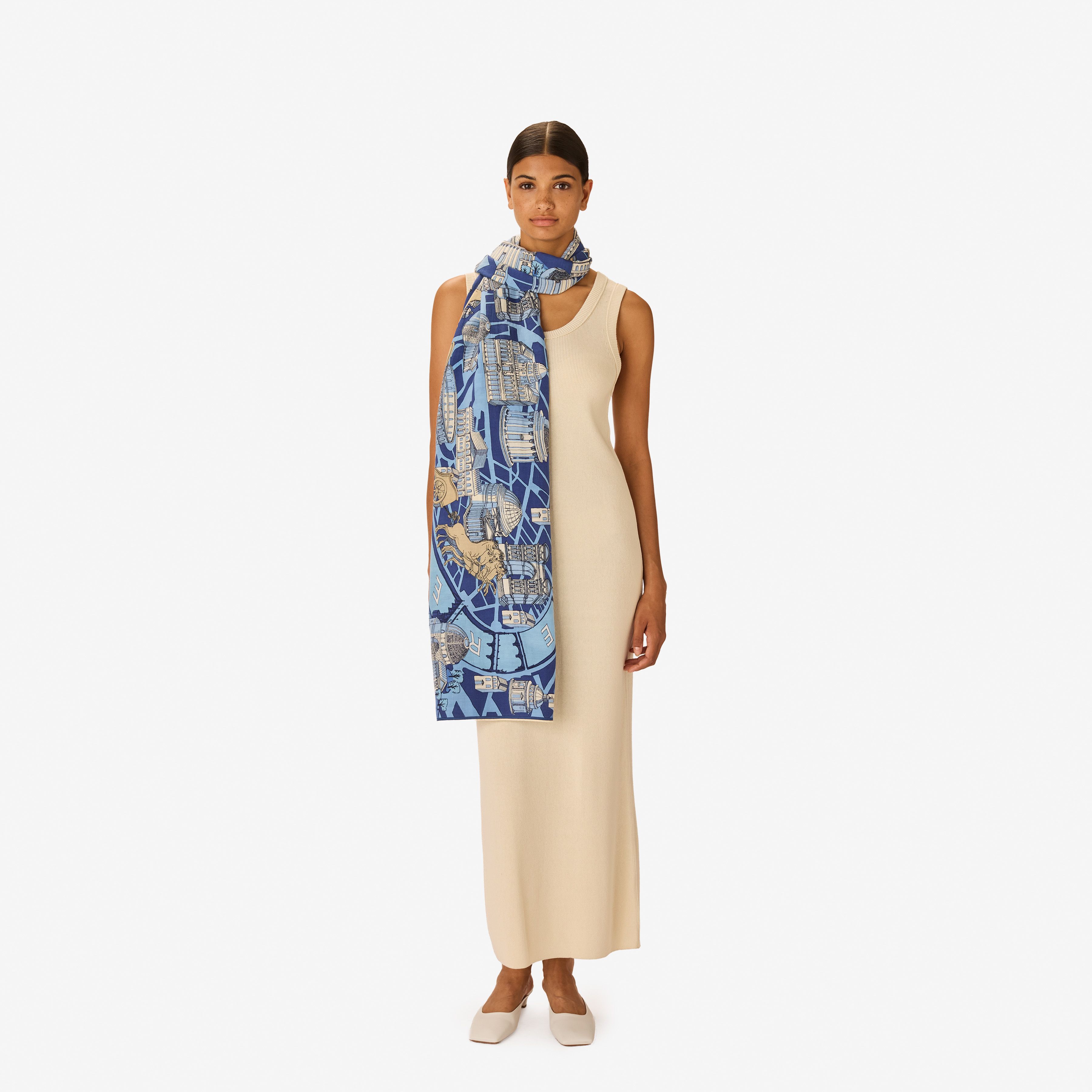Scarf 100 - Rome - Blue