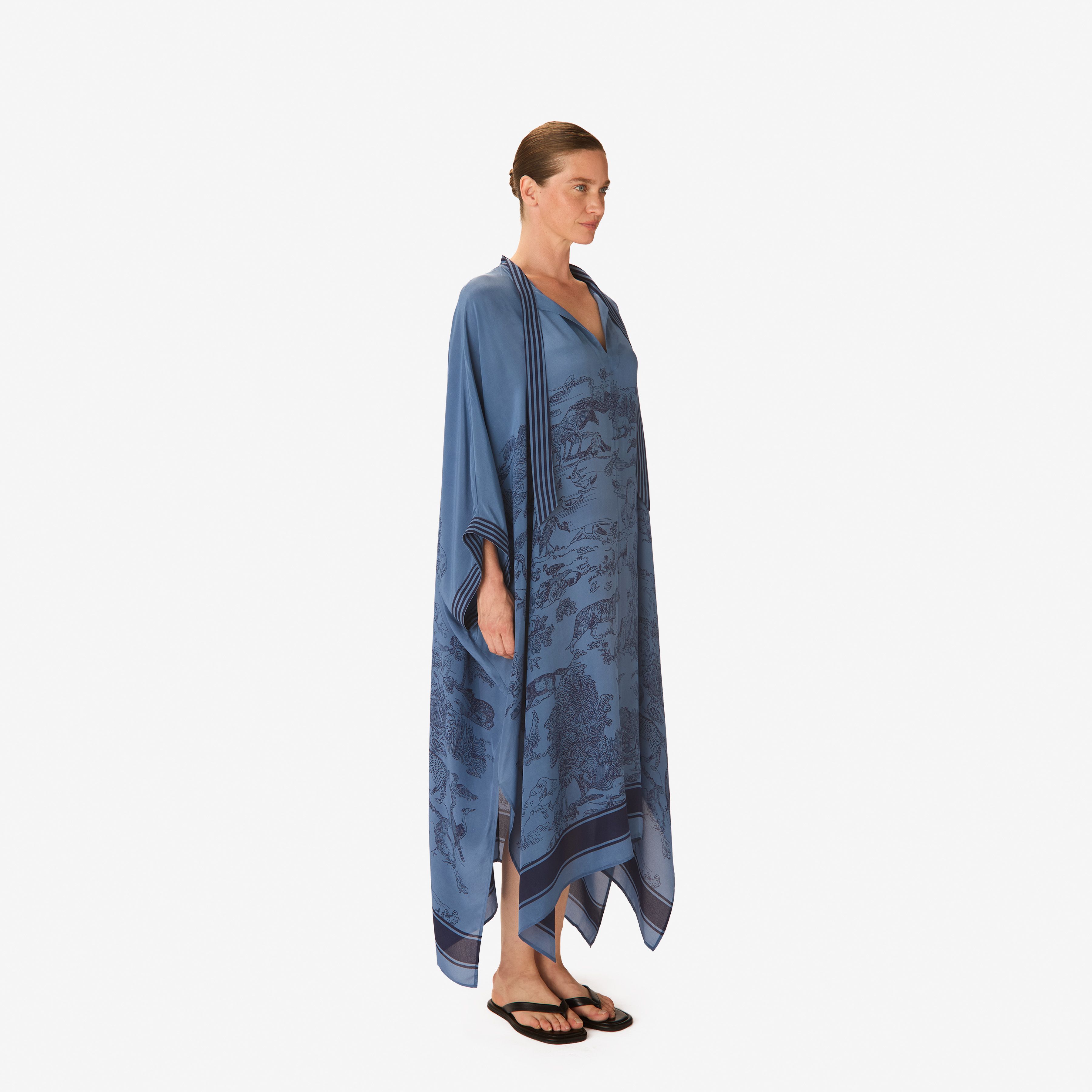 Langer Kaftan - Reverie - Marineblau