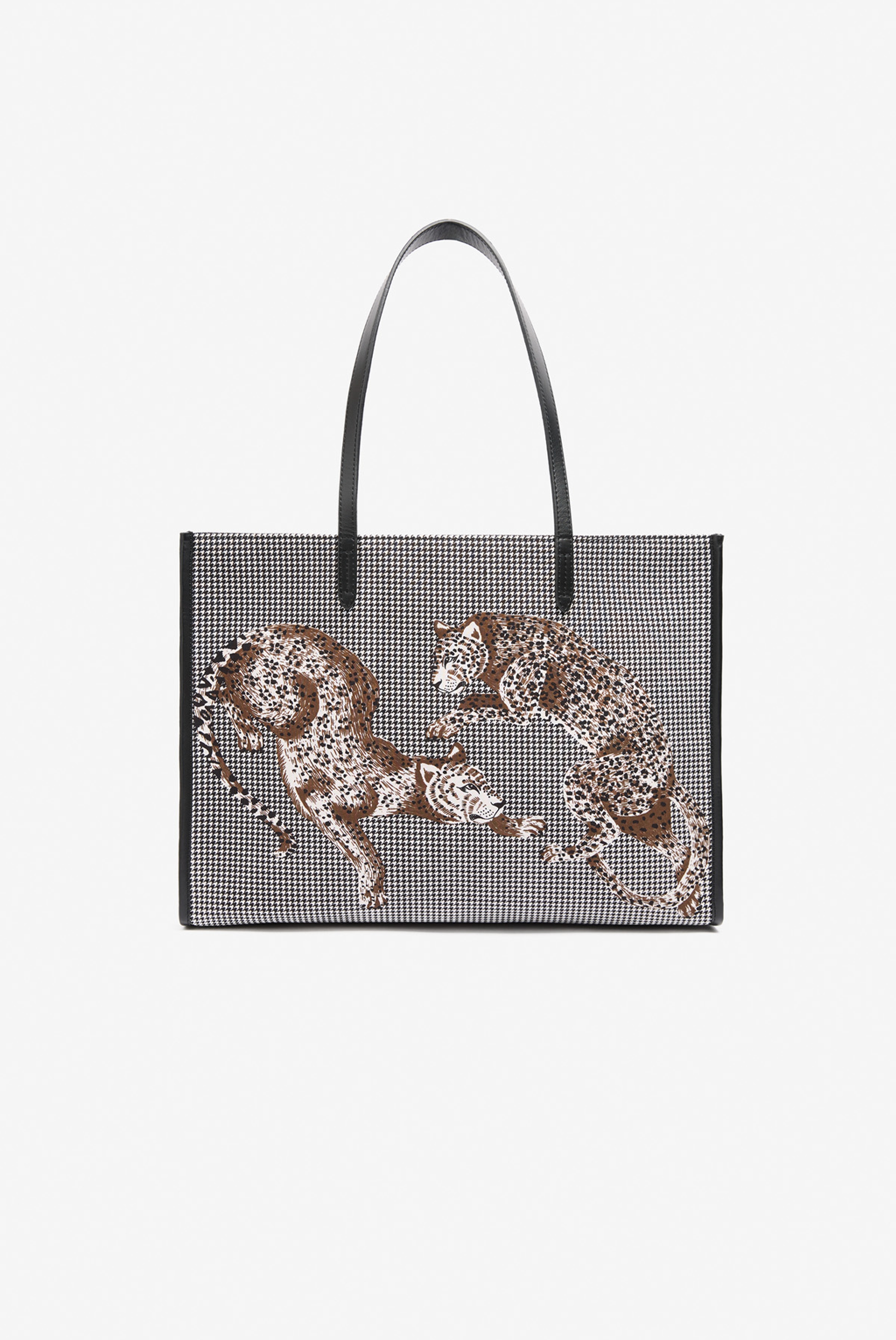Shopping Bag - Jorgen Houndstooth - Black