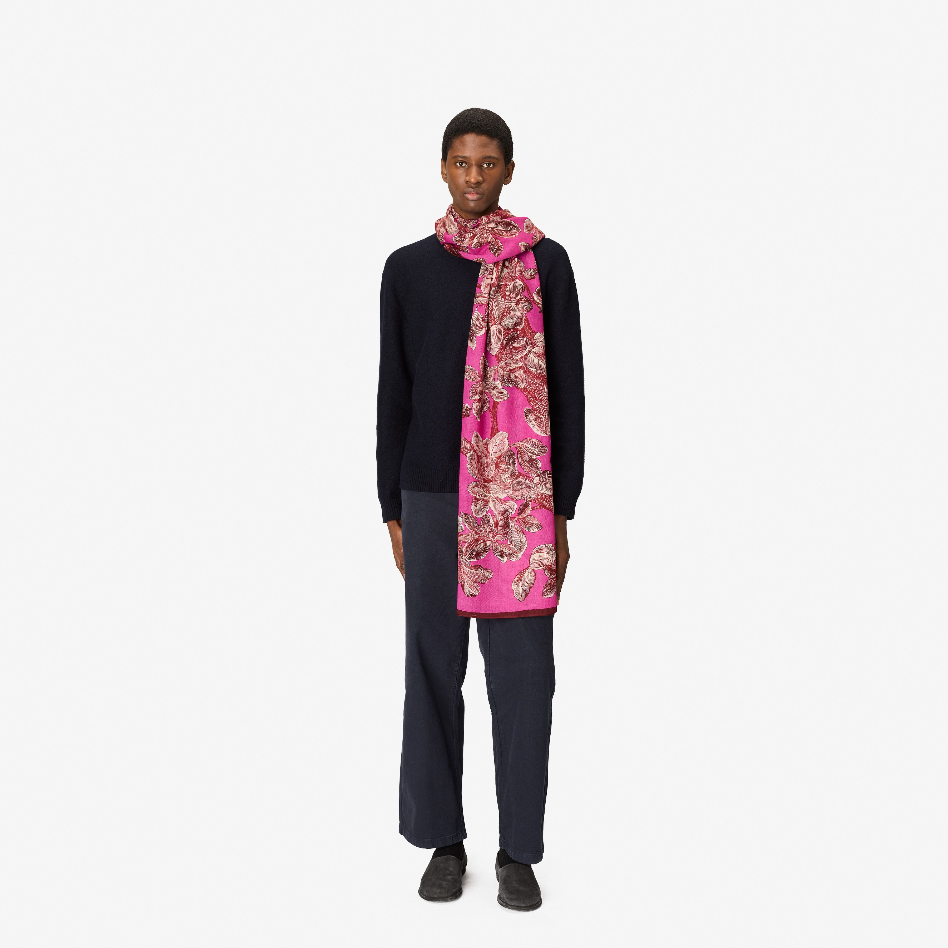 Scarf 100 - Arboris - Fuchsia