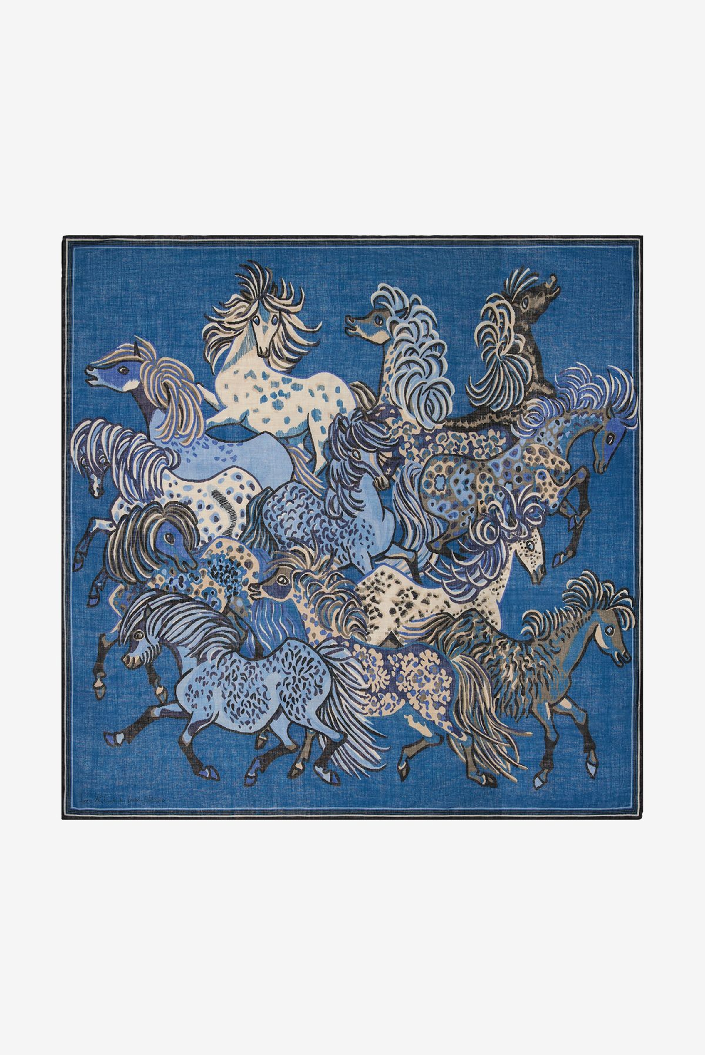 Square 130 - Western - Blue