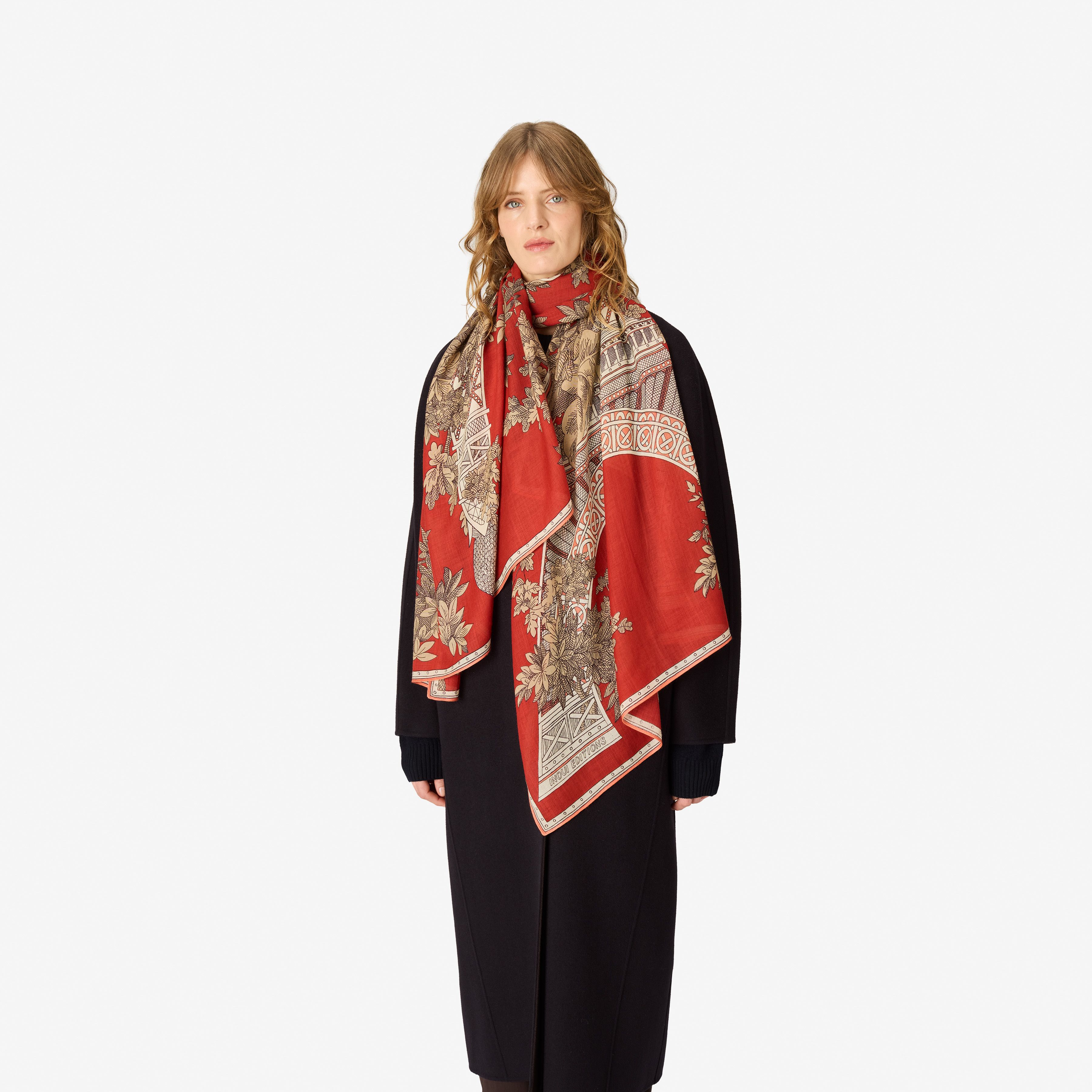 Scarf 80 - 1889 - Terracotta