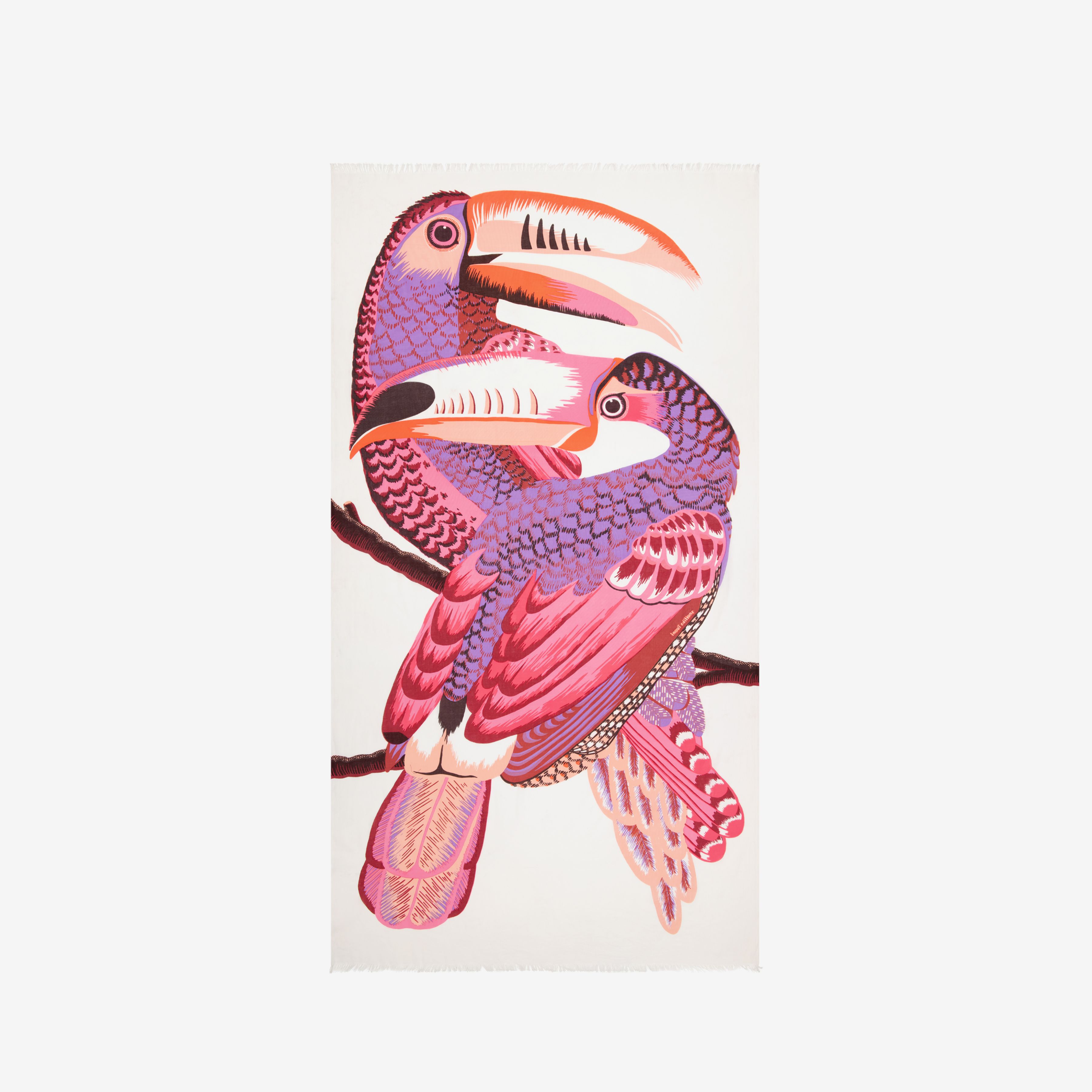 Scarf 100 - Toucan - Pink