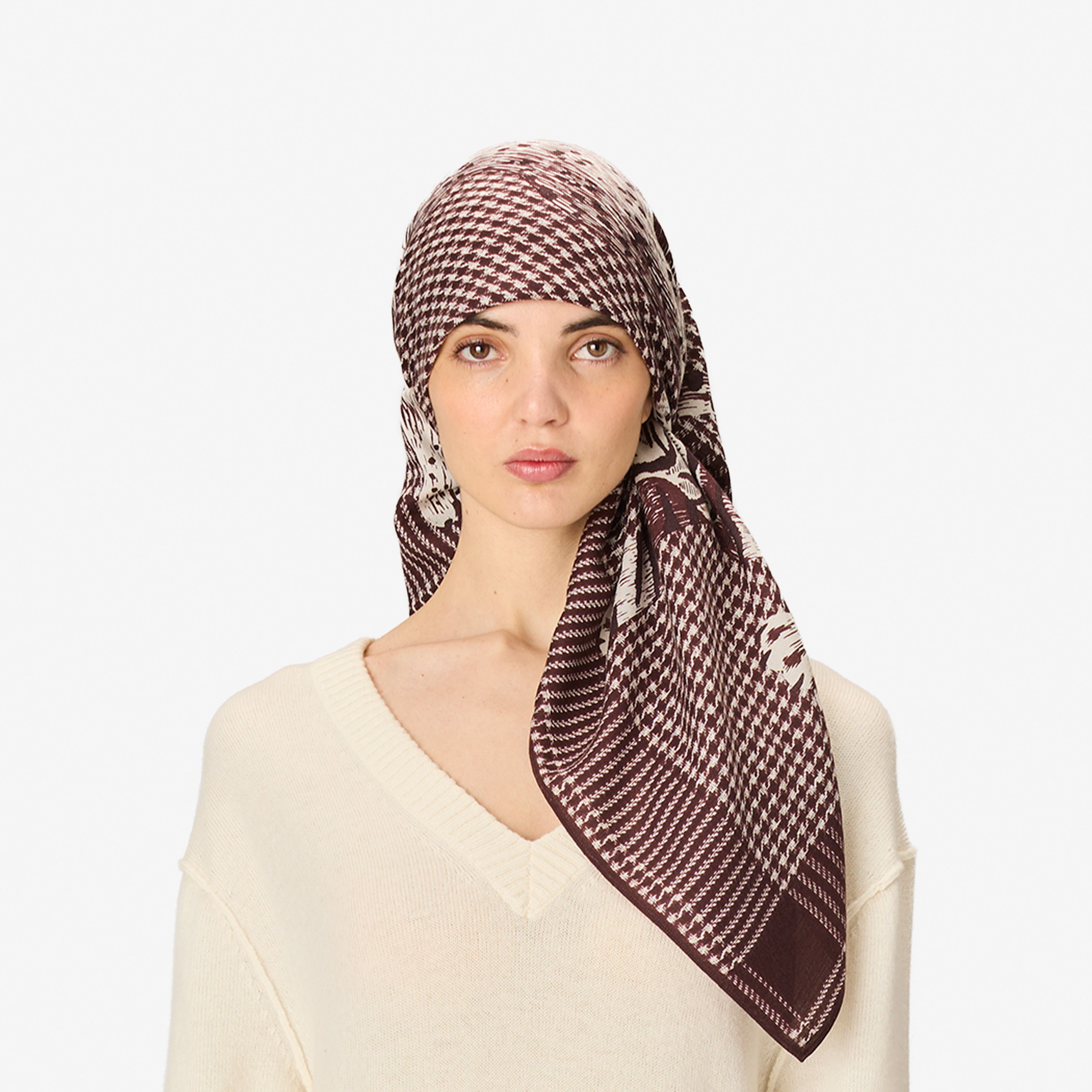 Square 100 - Jorgen Houndstooth - Brown