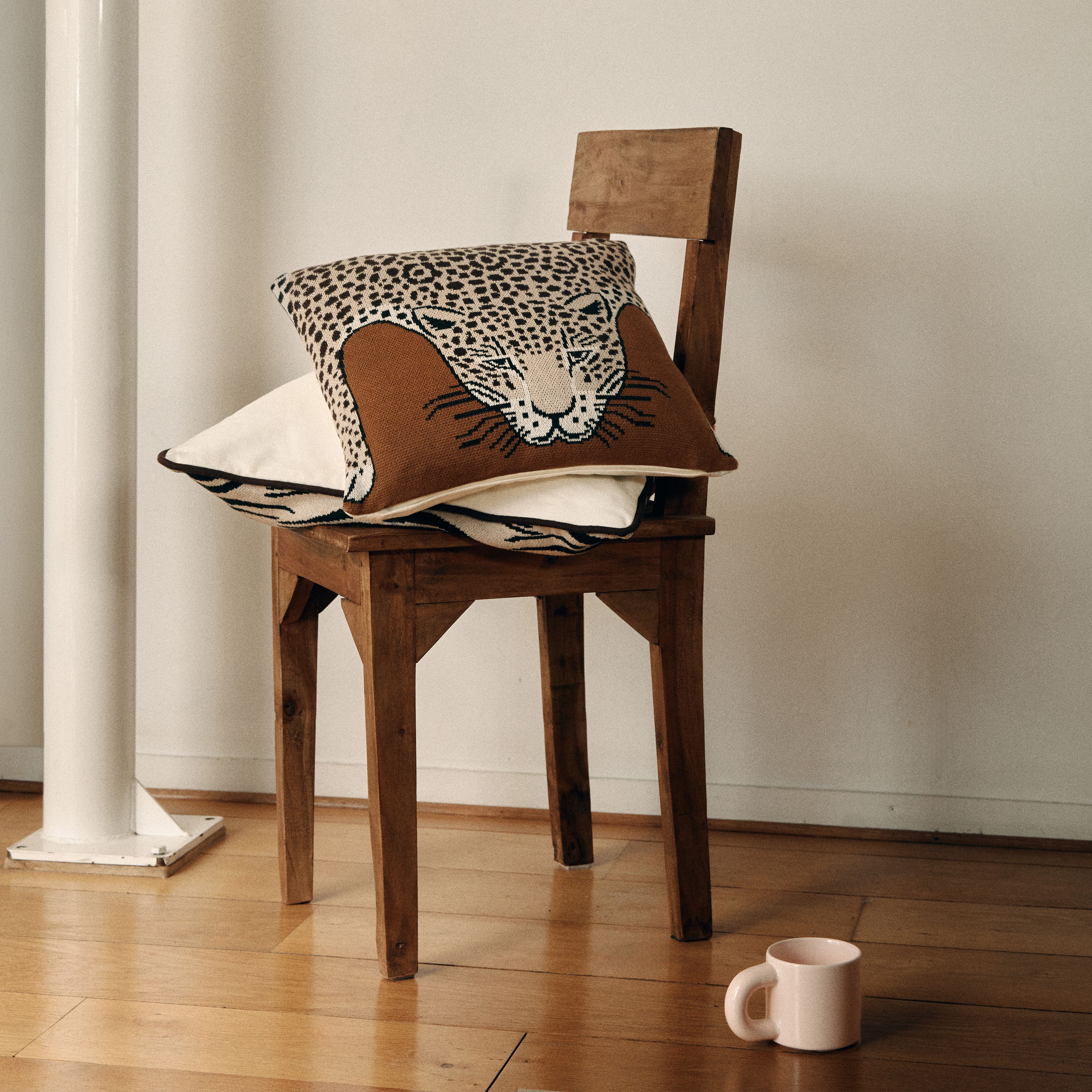 Copricuscino 40 - Leopard - Beige