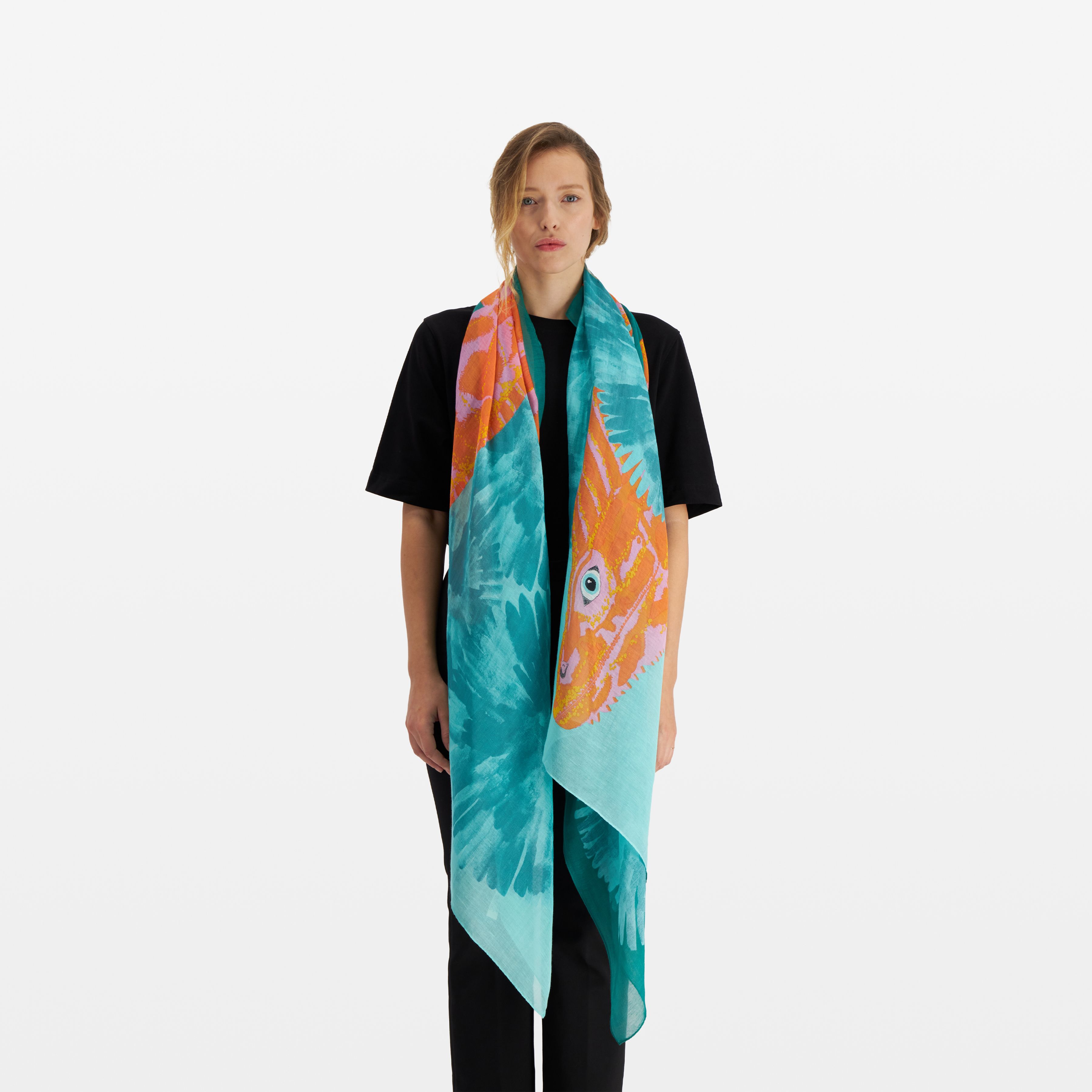 Scarf 100 - Komodo - Turquoise Blue