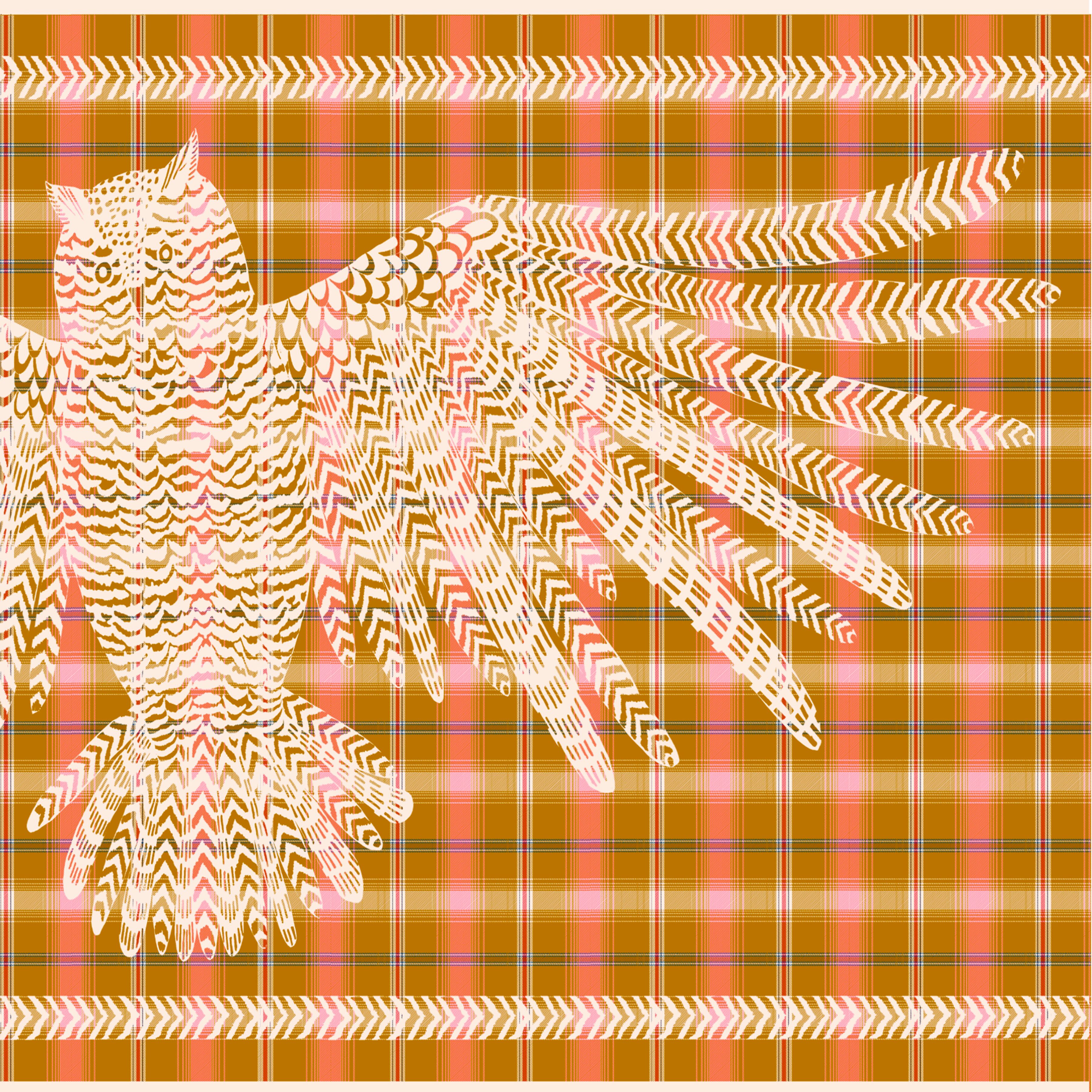 Plaid 130 - Hedwige - Safran