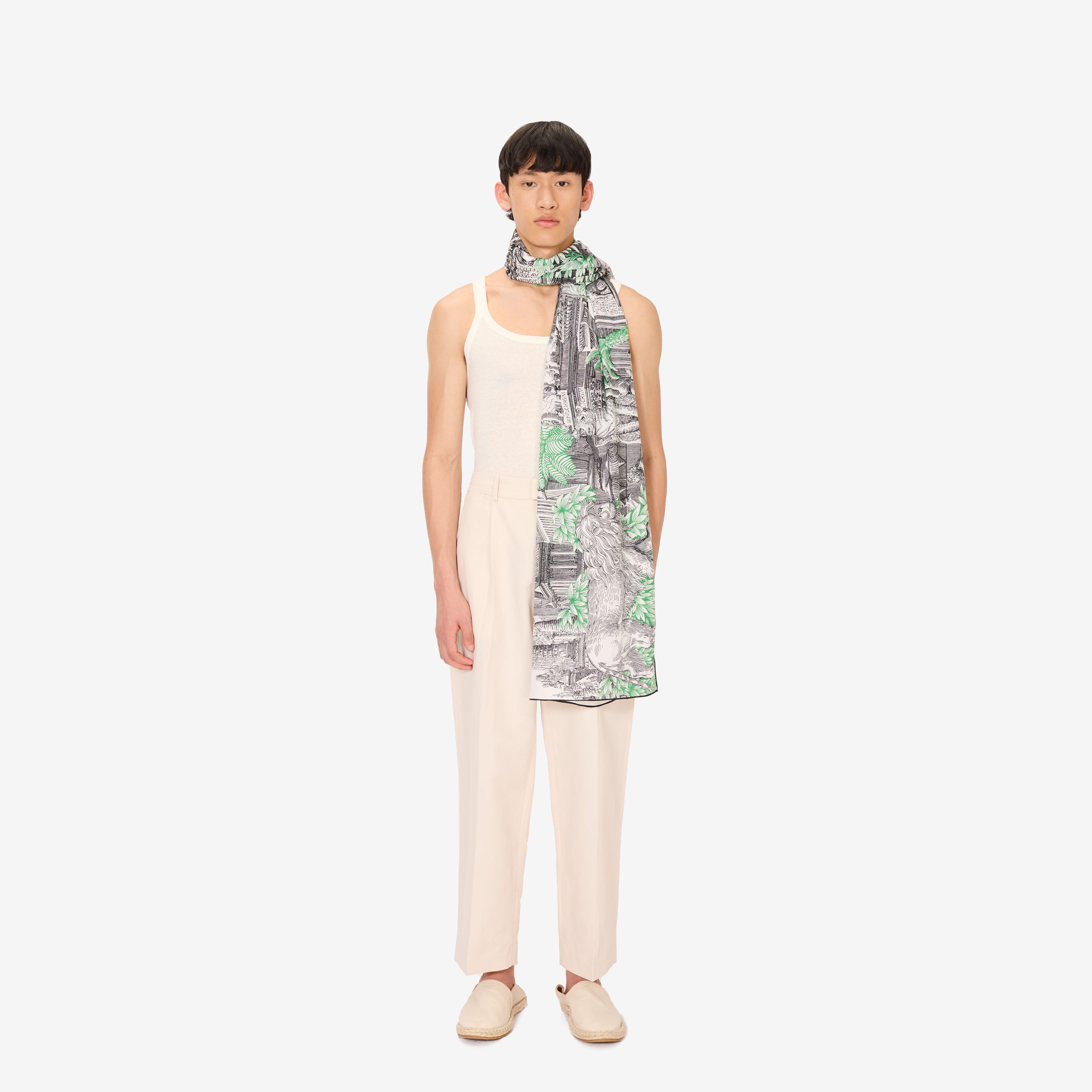 Scarf 100 - Piranesi - Green