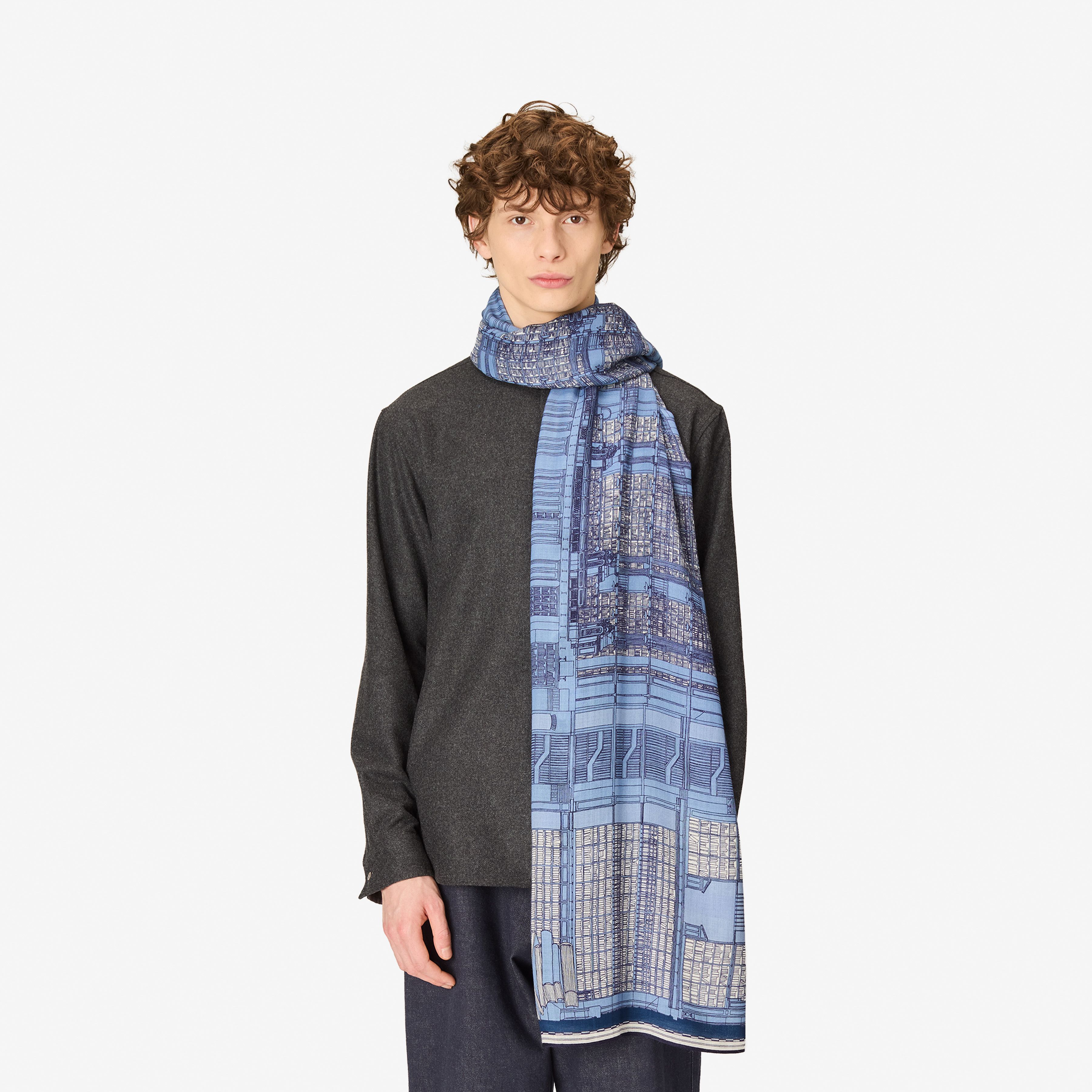 Scarf 100 - Vivienne - Blue